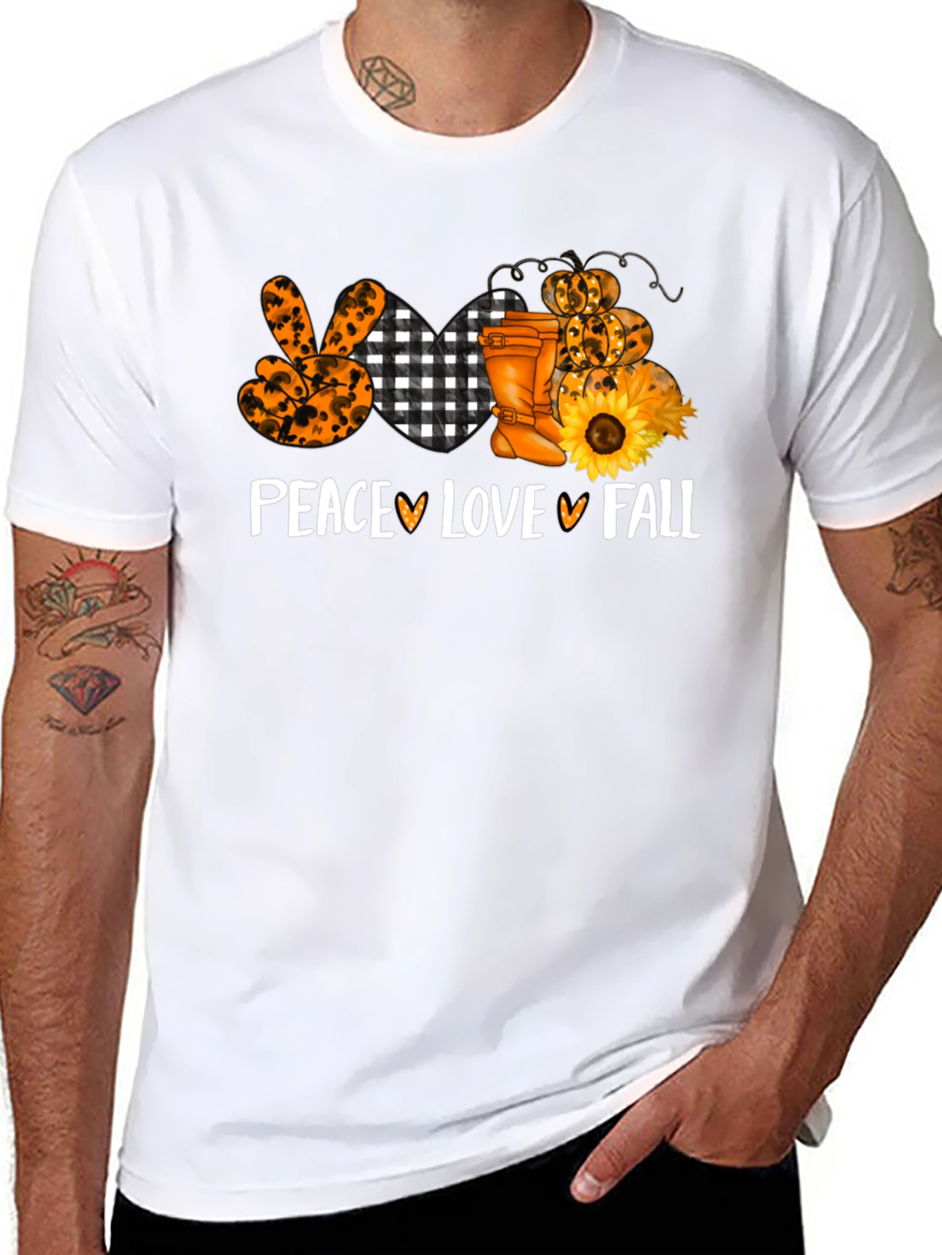 Peace Love Fall Graphic Tee