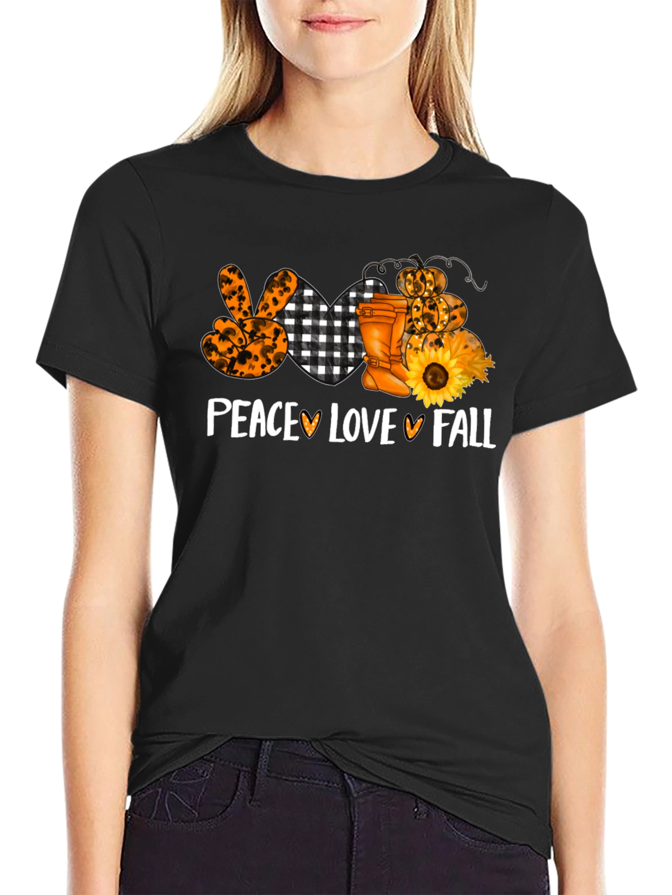 Peace Love Fall Graphic Tee