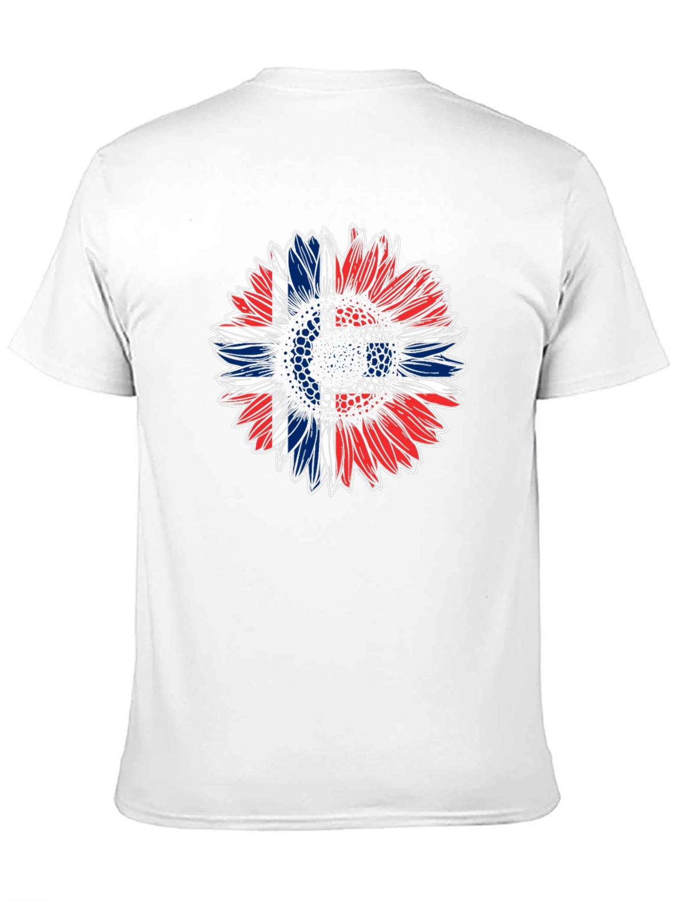 Patriotic Sunflower Graphic Tee - Black