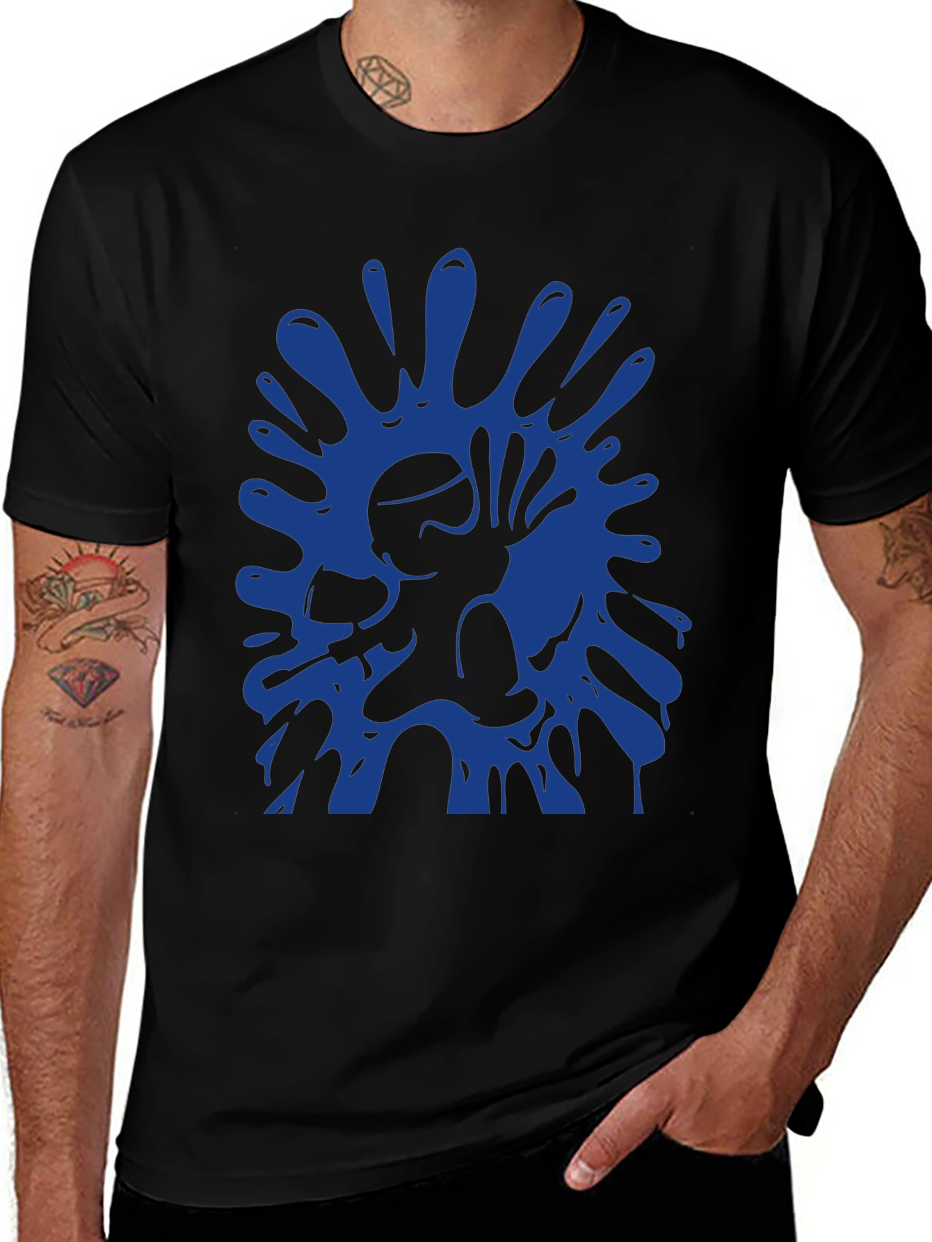 Game Splash Black T-Shirt
