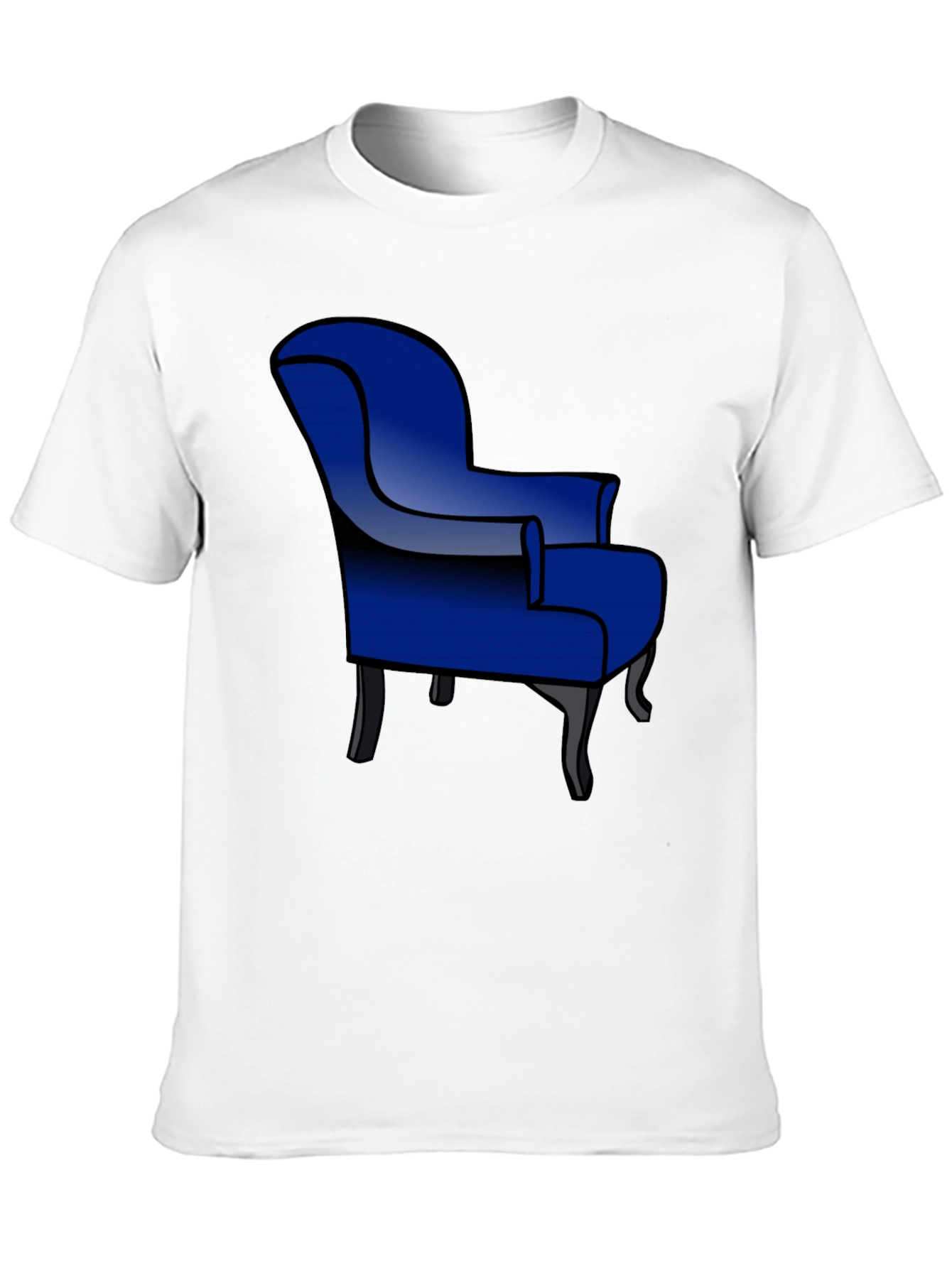 Blue Armchair Graphic T-Shirt - Stylish Comfort