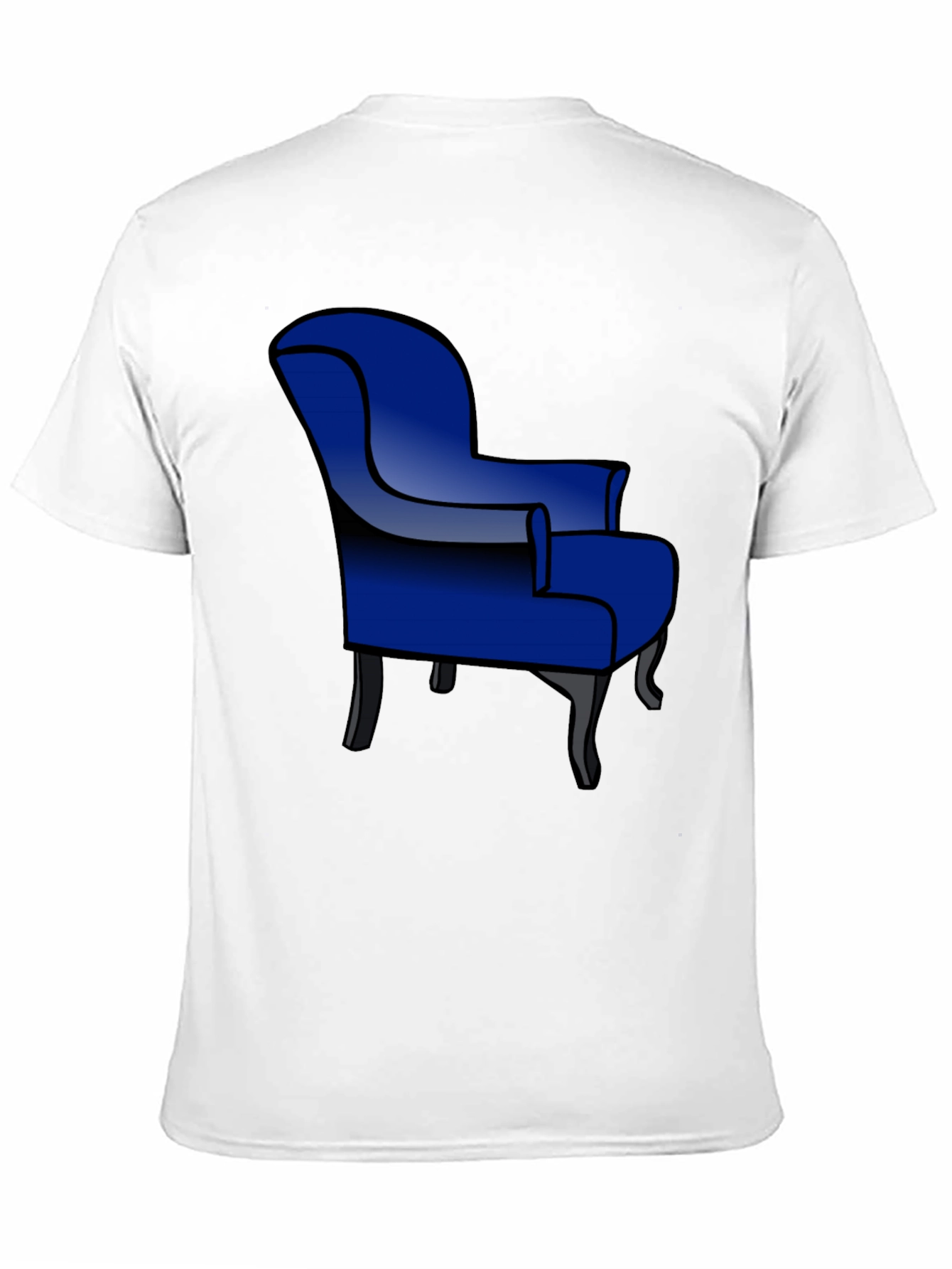Blue Armchair Graphic T-Shirt - Stylish Comfort