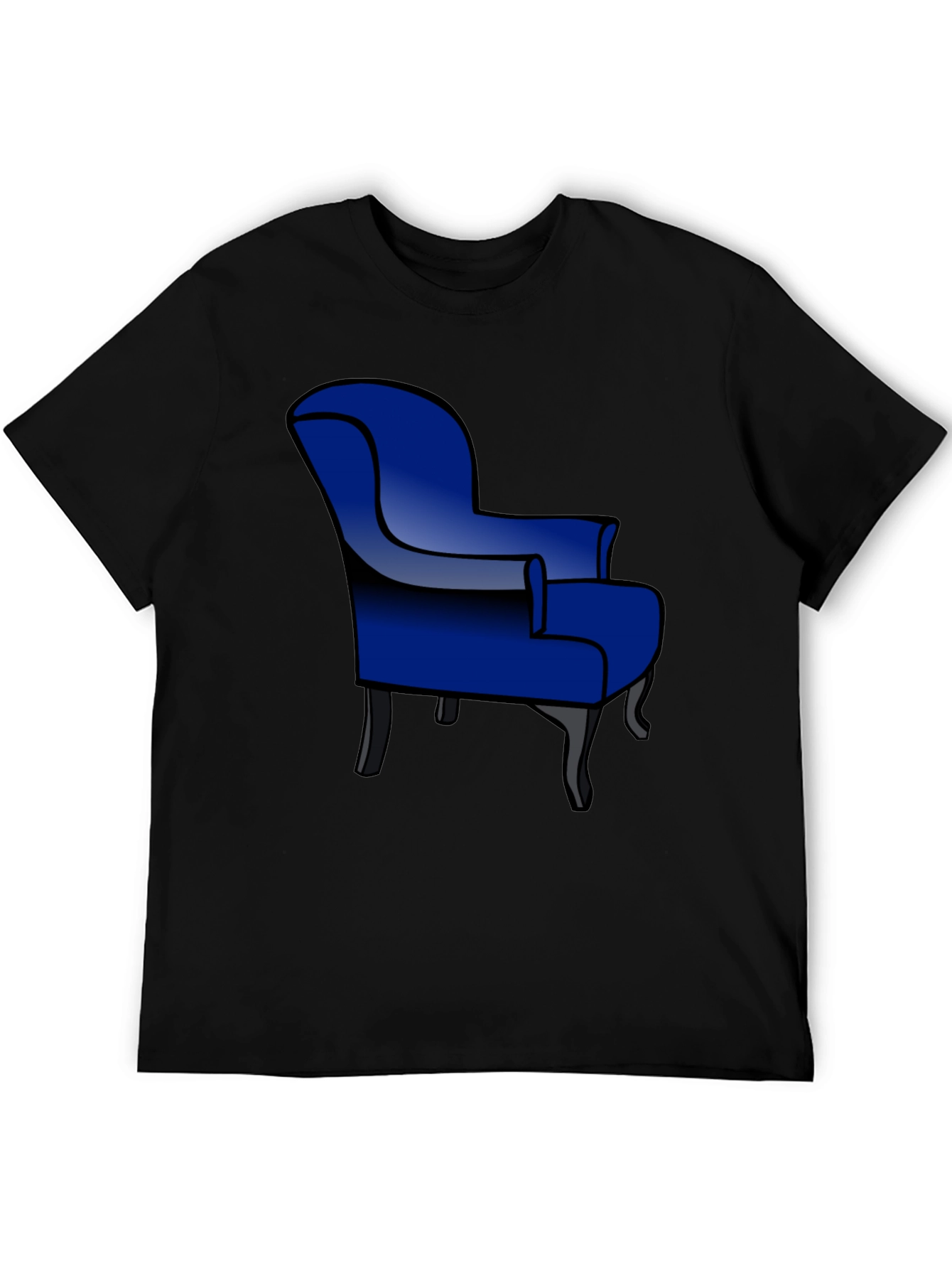 Blue Armchair Graphic T-Shirt - Stylish Comfort