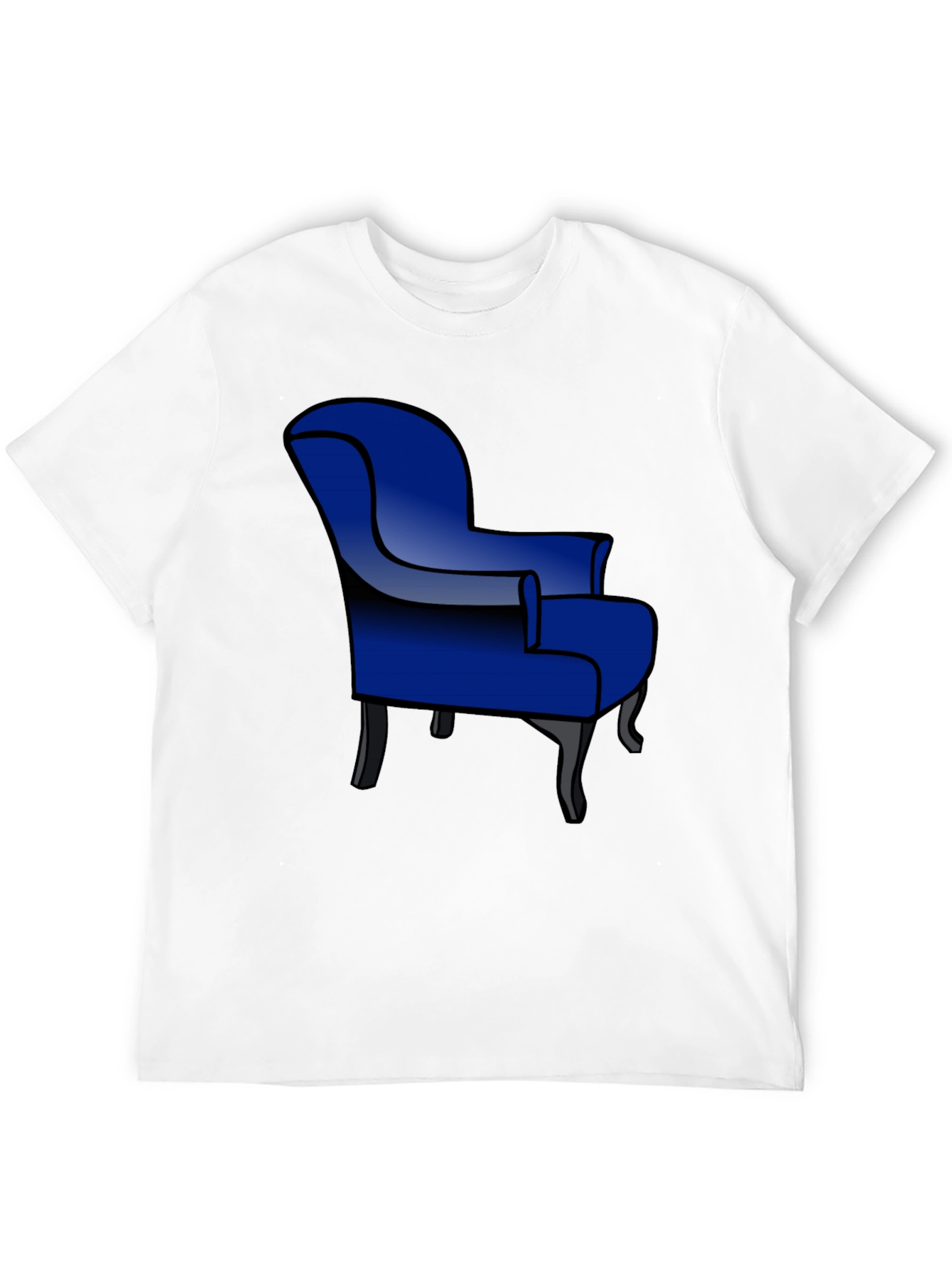Blue Armchair Graphic T-Shirt - Stylish Comfort