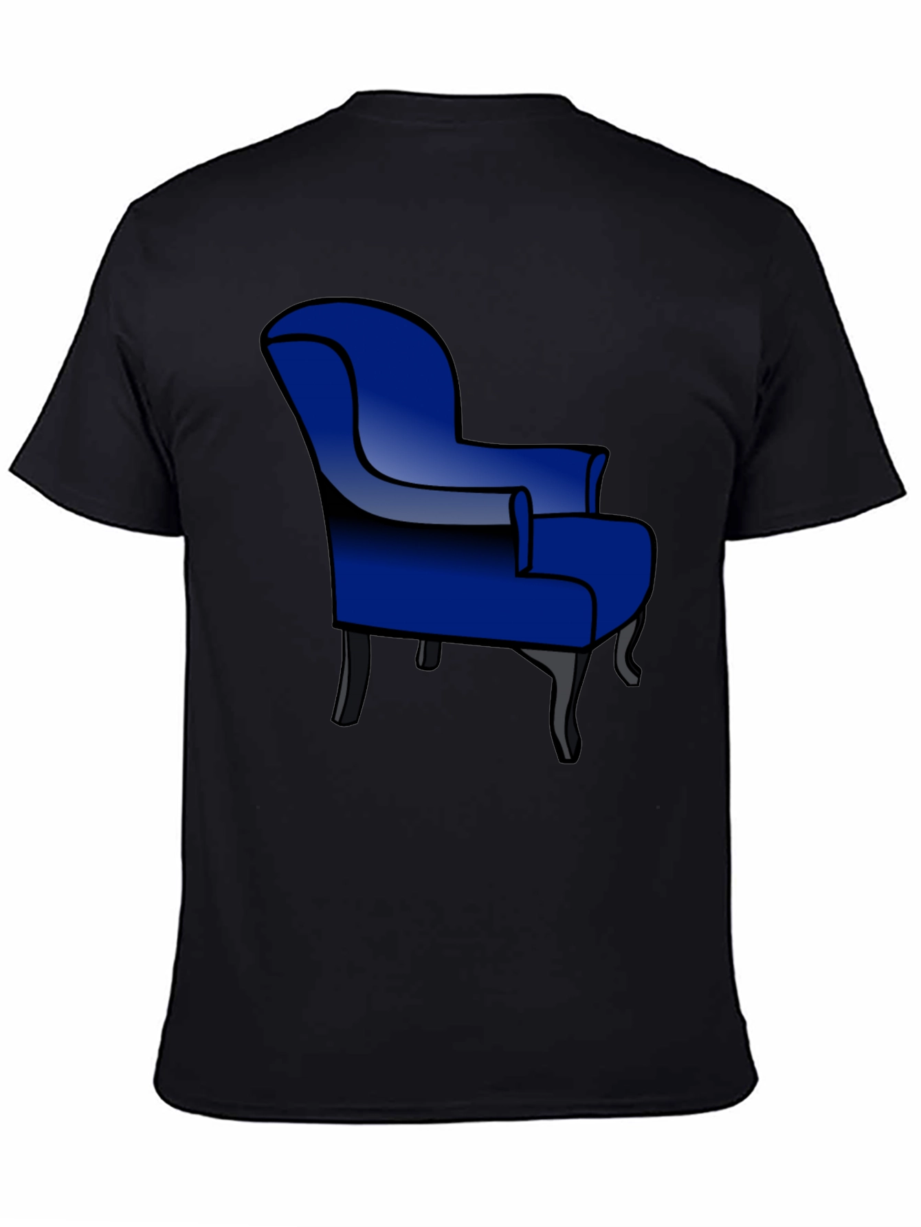 Blue Armchair Graphic T-Shirt - Stylish Comfort