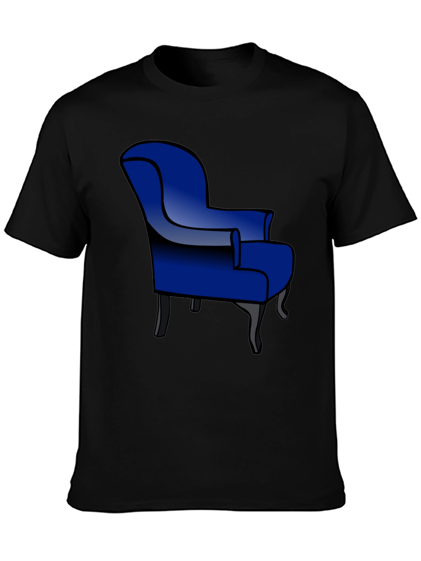 Blue Armchair Graphic T-Shirt - Stylish Comfort