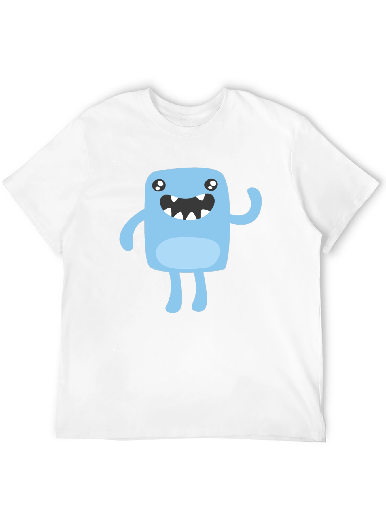 Cute Monster Graphic T-Shirt - Black