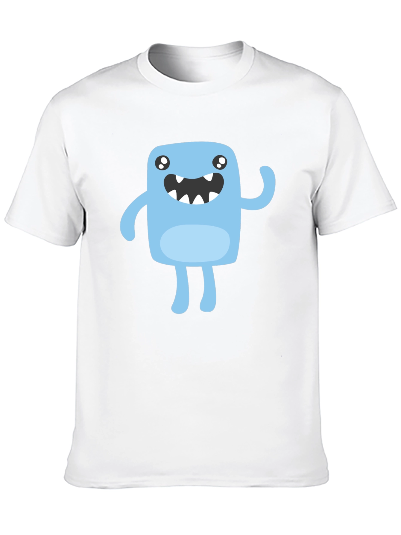 Cute Monster Graphic T-Shirt - Black