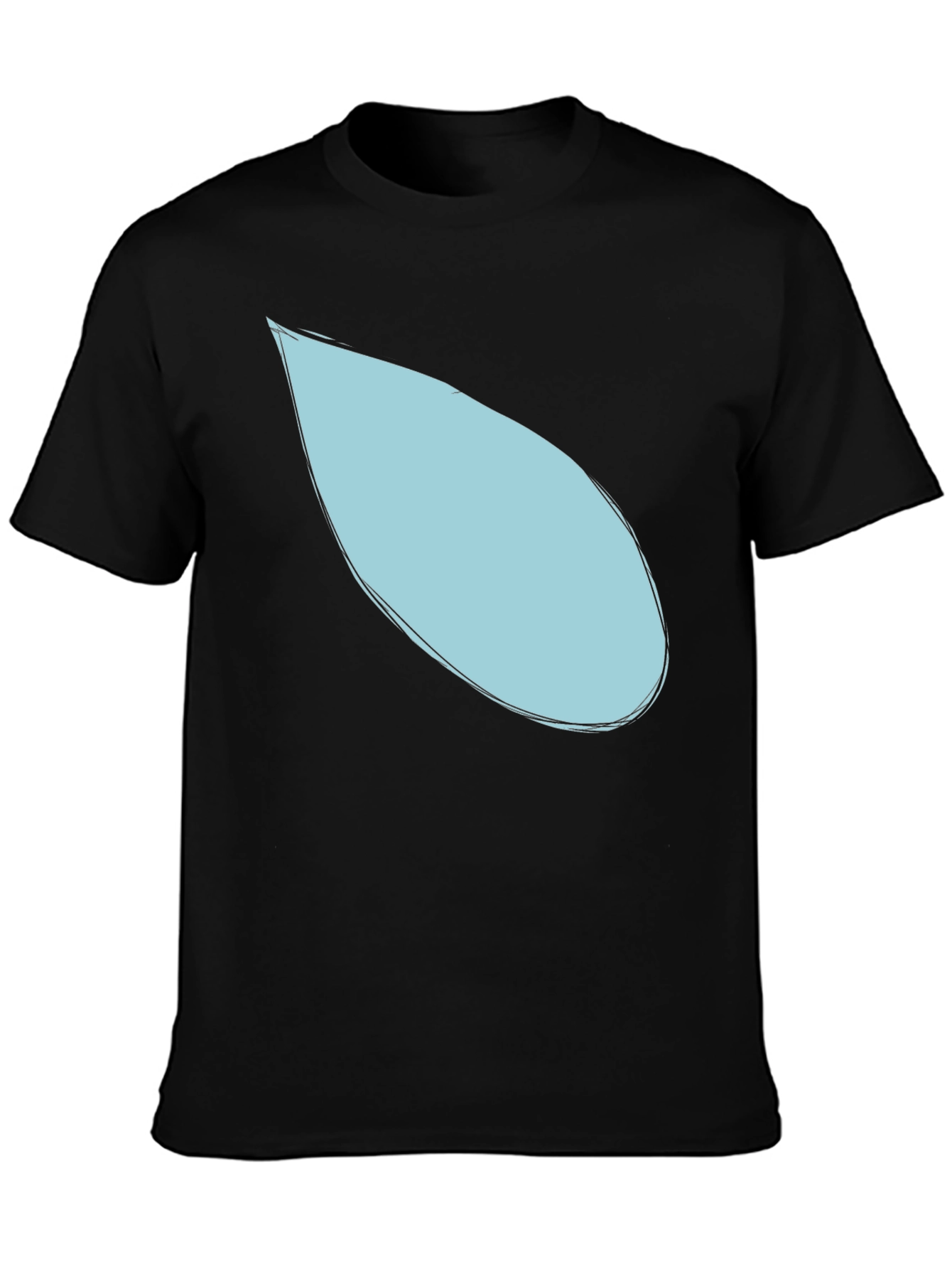 Teardrop Graphic Black T-Shirt