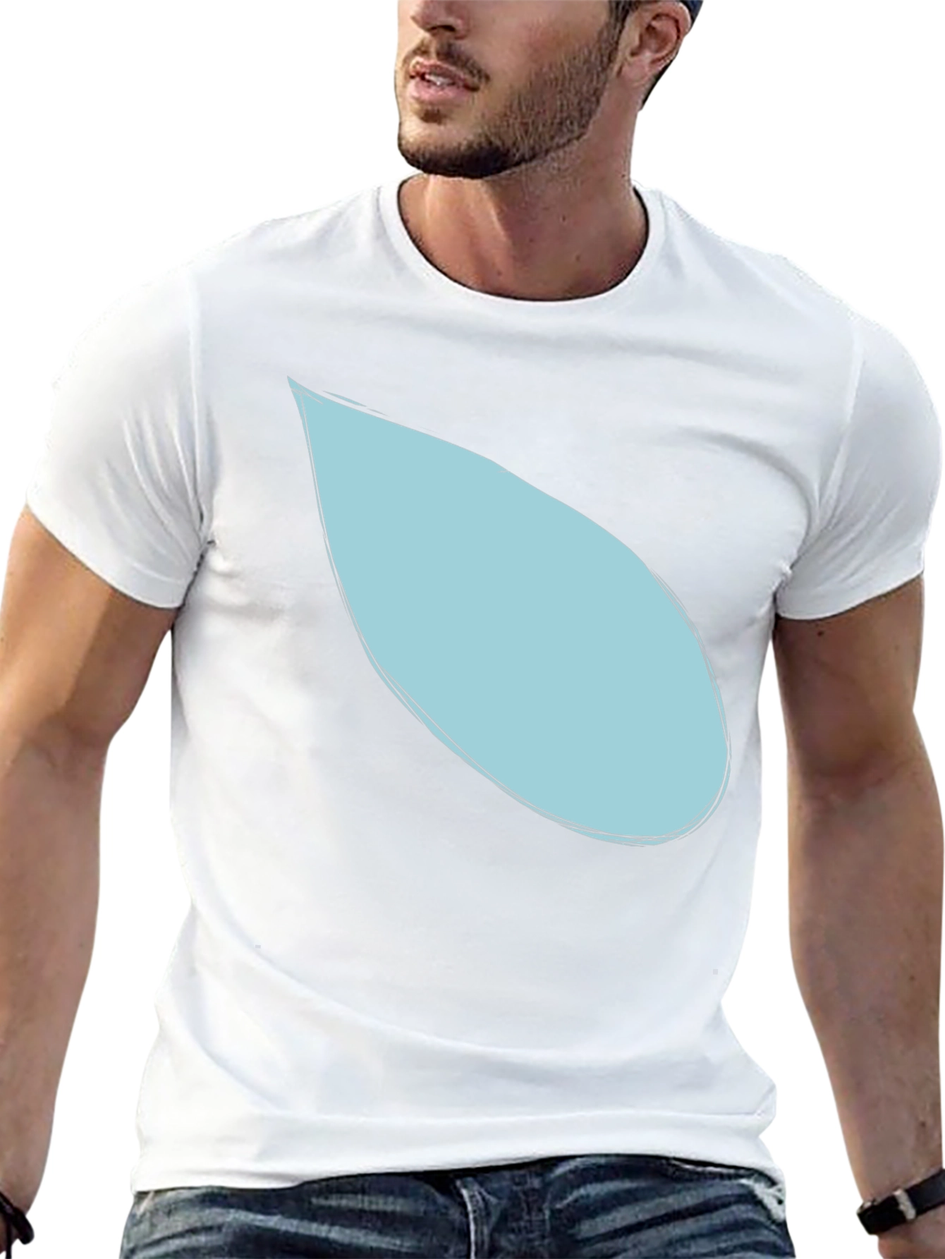 Teardrop Graphic Black T-Shirt