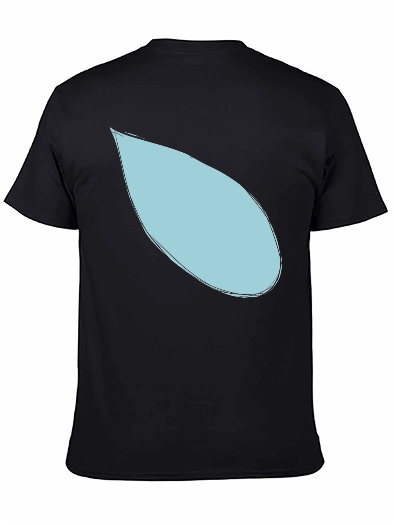 Teardrop Graphic Black T-Shirt