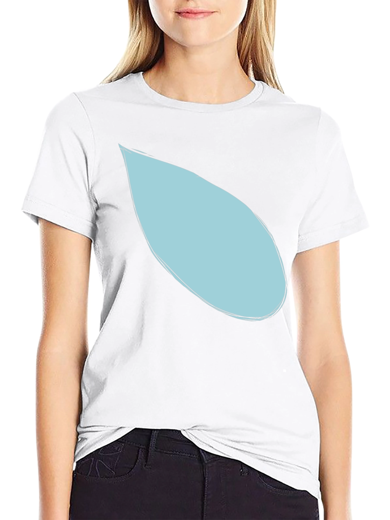 Teardrop Graphic Black T-Shirt