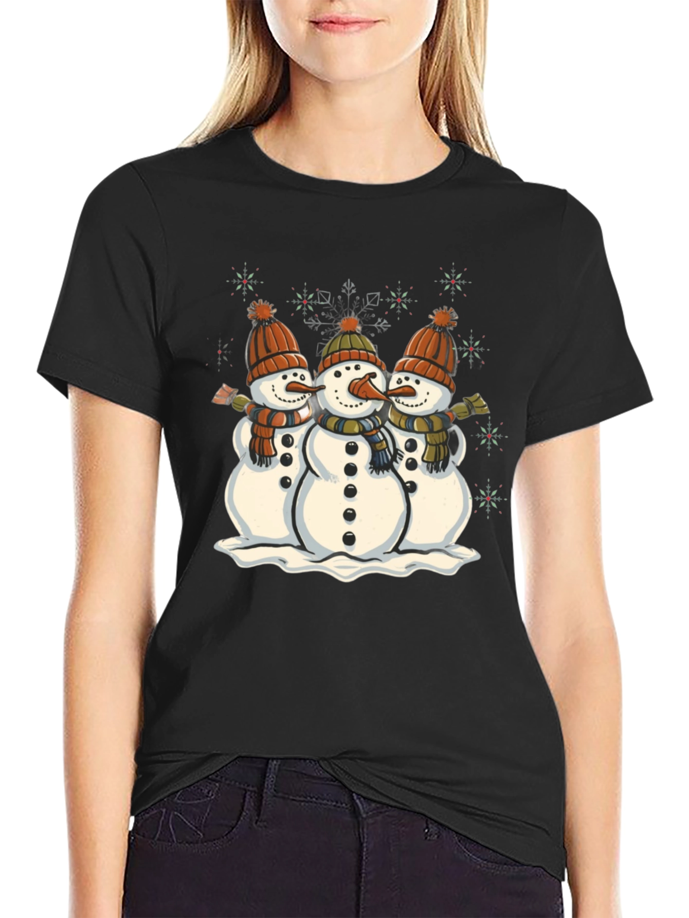 Festive Snowmen Graphic Tee