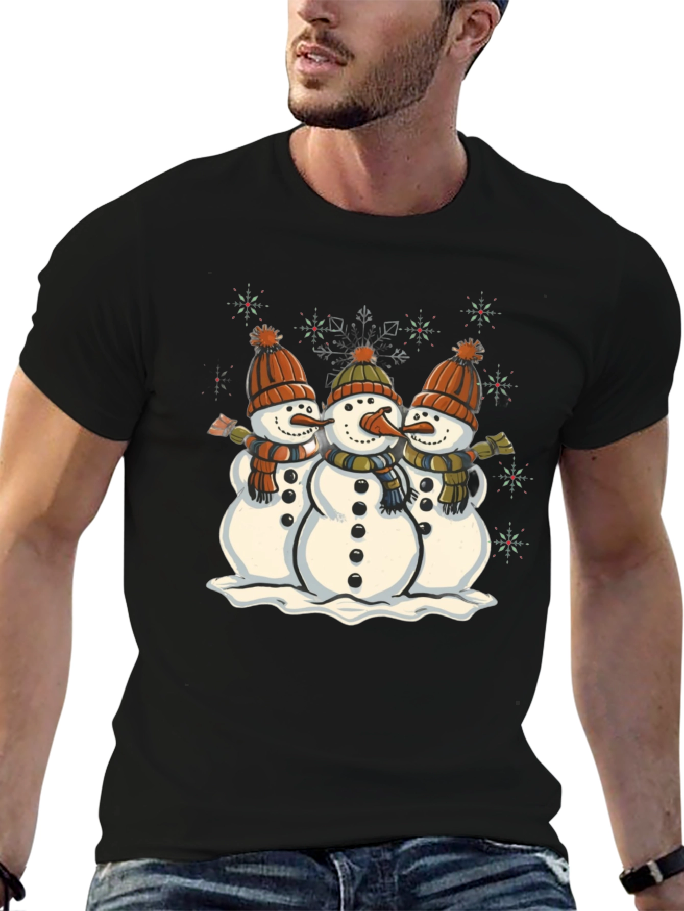 Festive Snowmen Graphic Tee