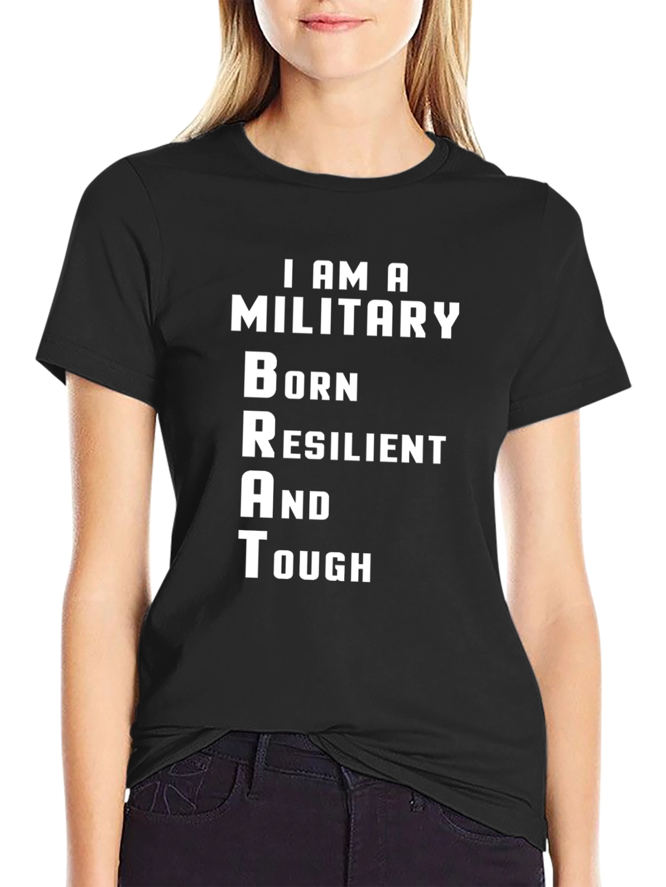 Military Brat T-Shirt - Born Resilient & Tough