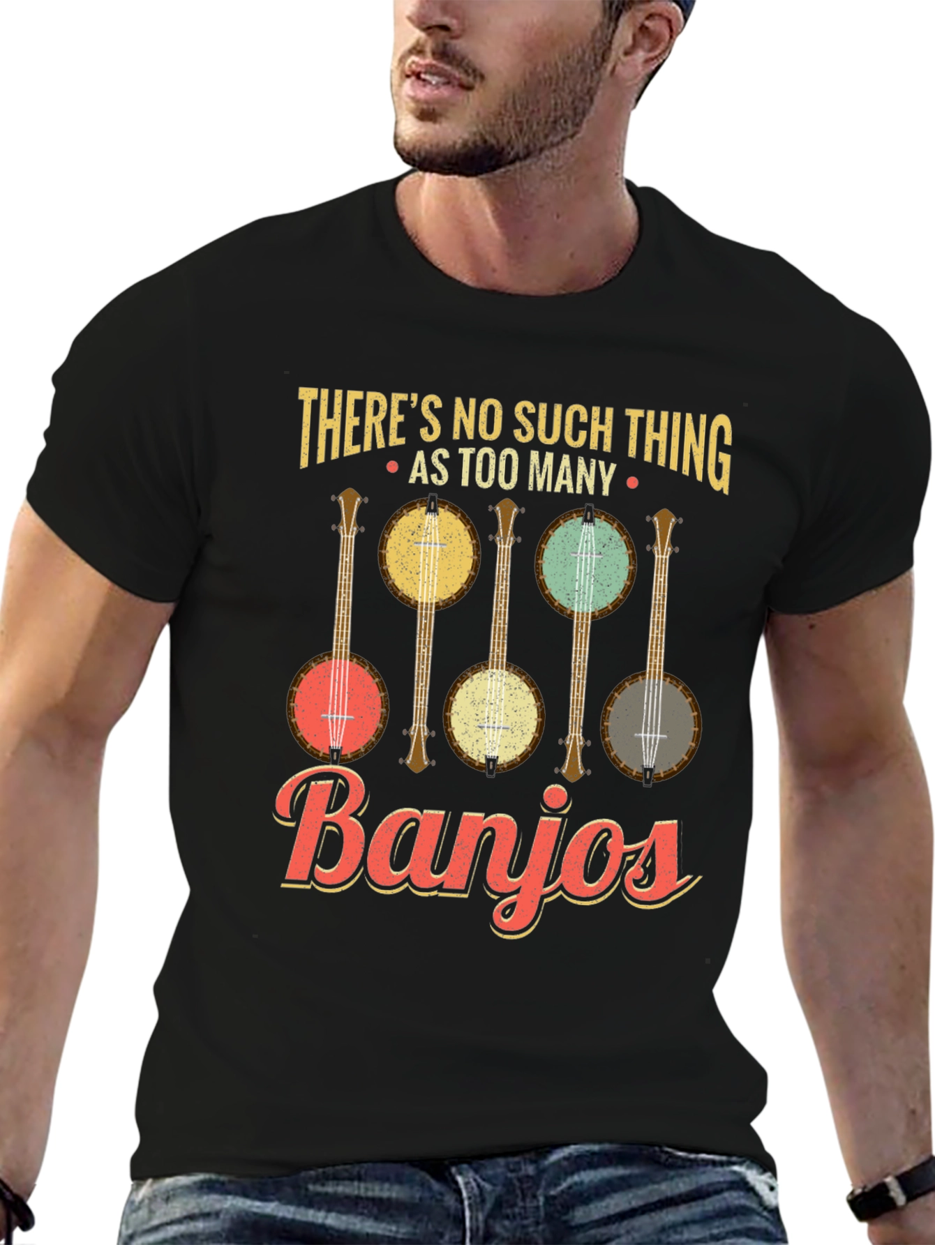 Banjo Lover T-Shirt: Too Many Banjos Funny Music Tee