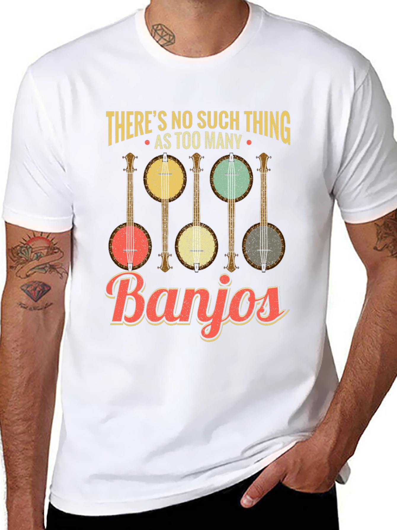 Banjo Lover T-Shirt: Too Many Banjos Funny Music Tee