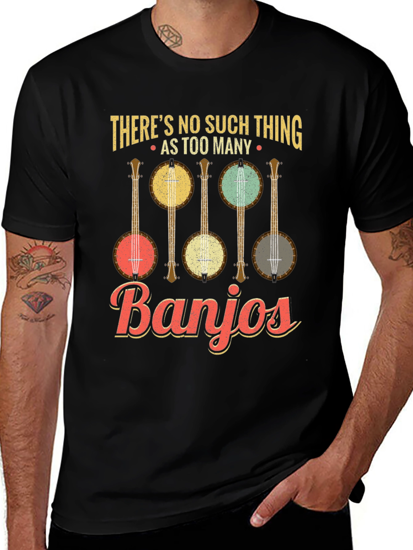 Banjo Lover T-Shirt: Too Many Banjos Funny Music Tee