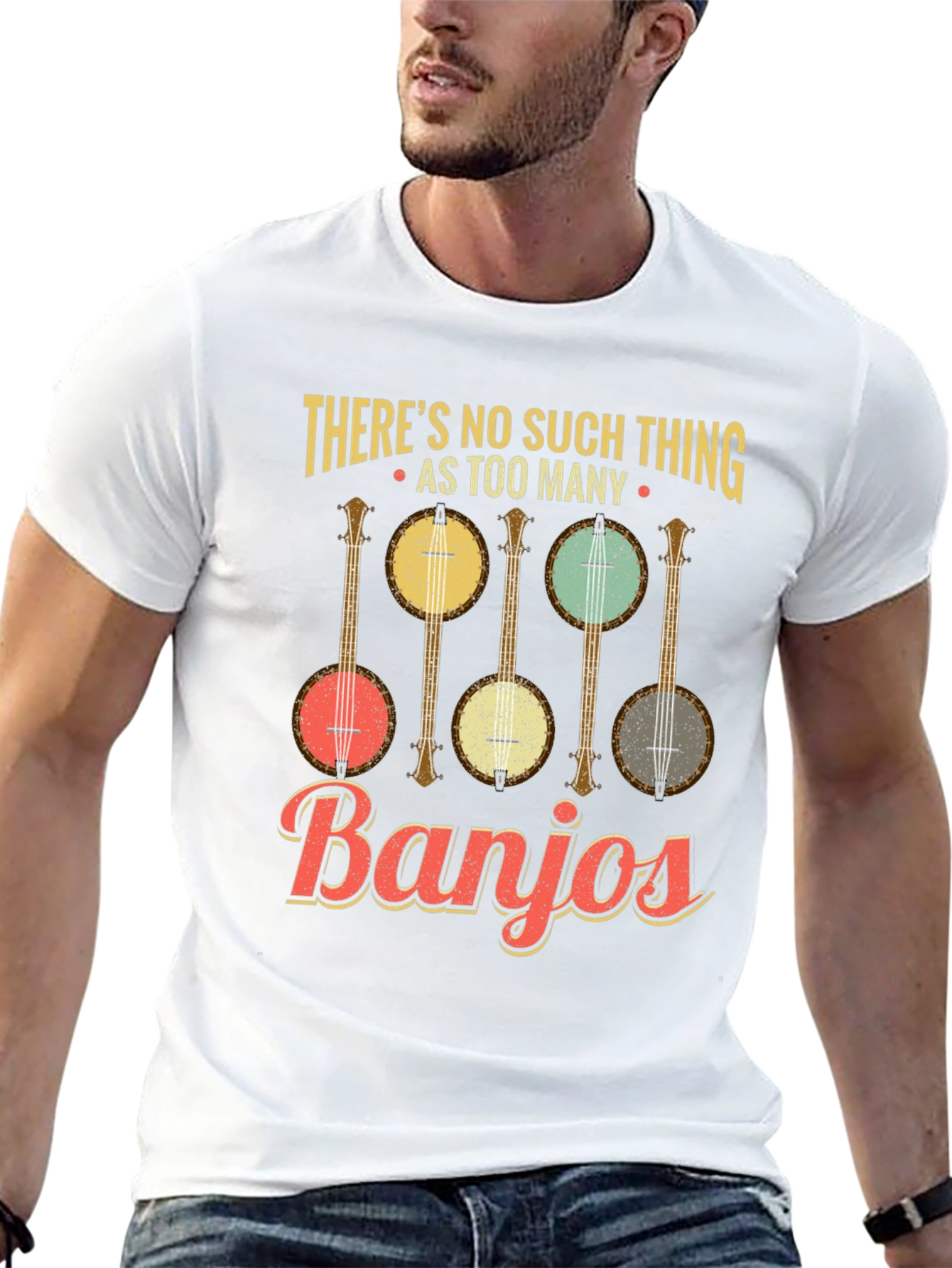 Banjo Lover T-Shirt: Too Many Banjos Funny Music Tee
