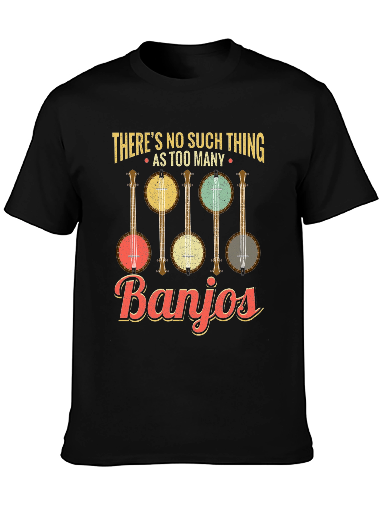 Banjo Lover T-Shirt: Too Many Banjos Funny Music Tee