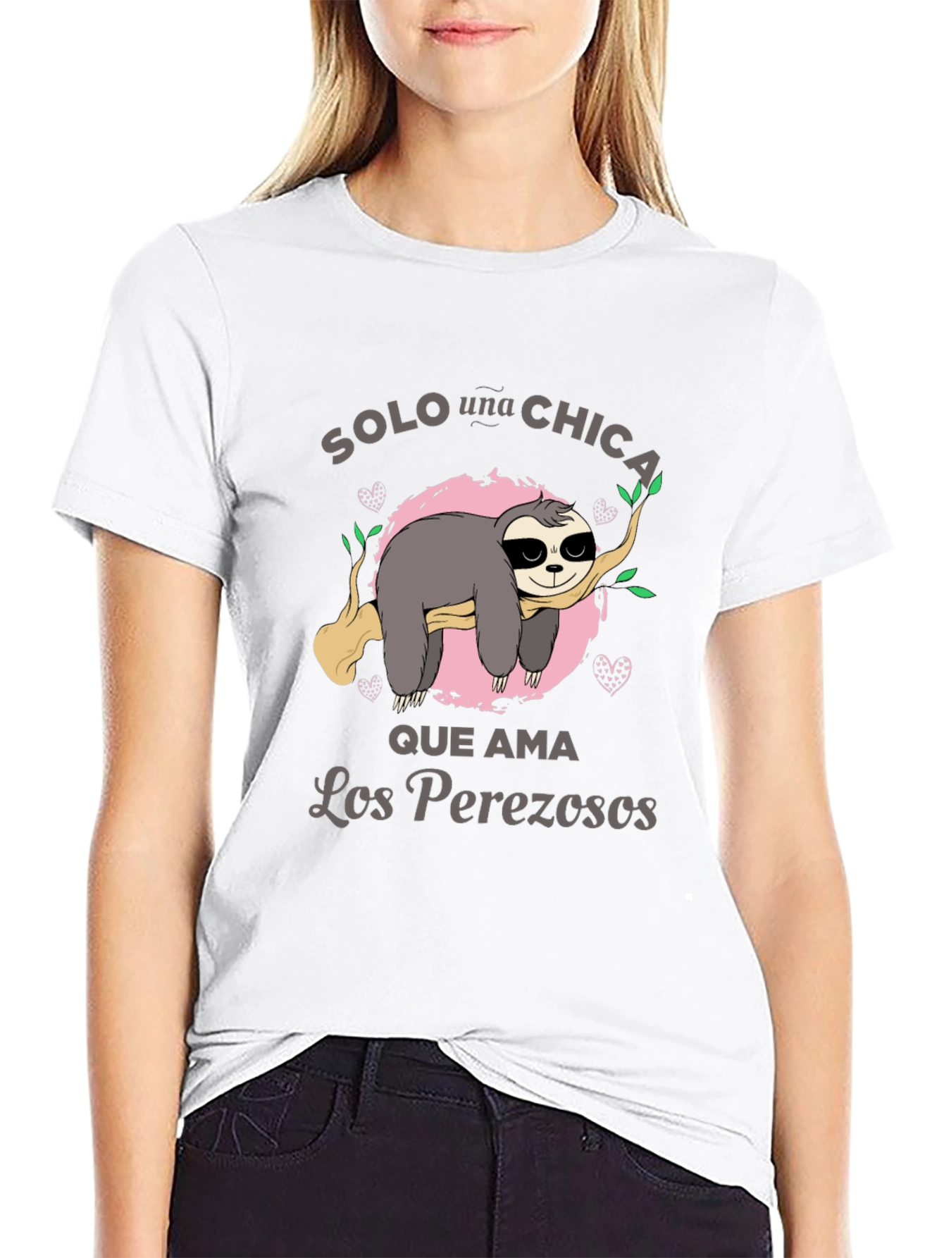 Sloth Lover Tee - Solo una Chica T-Shirt