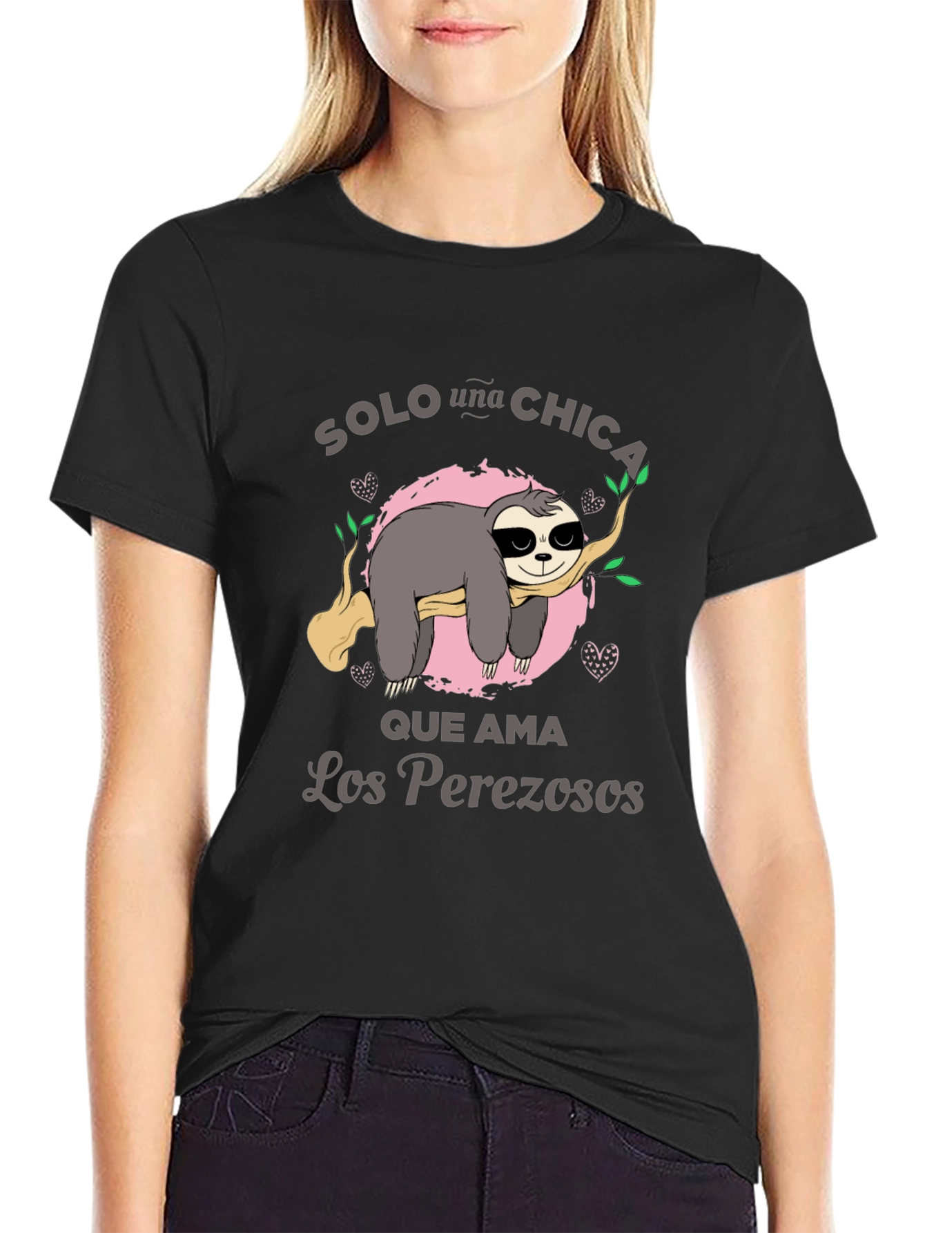 Sloth Lover Tee - Solo una Chica T-Shirt