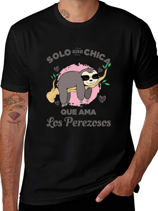 Sloth Lover Tee - Solo una Chica T-Shirt