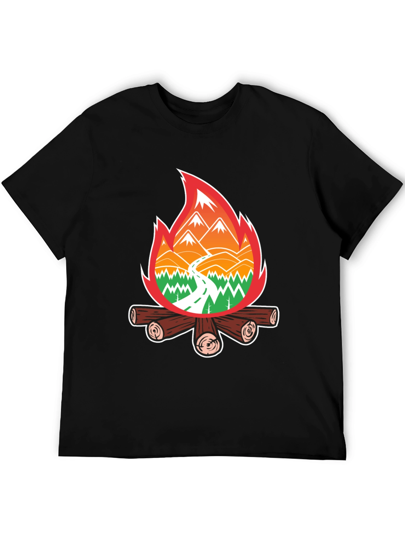 Campfire Adventure T-Shirt - Nature Lover Tee