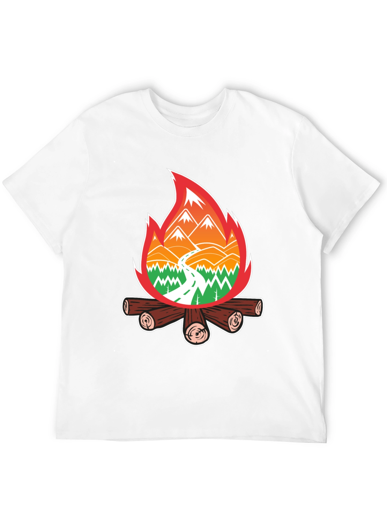 Campfire Adventure T-Shirt - Nature Lover Tee