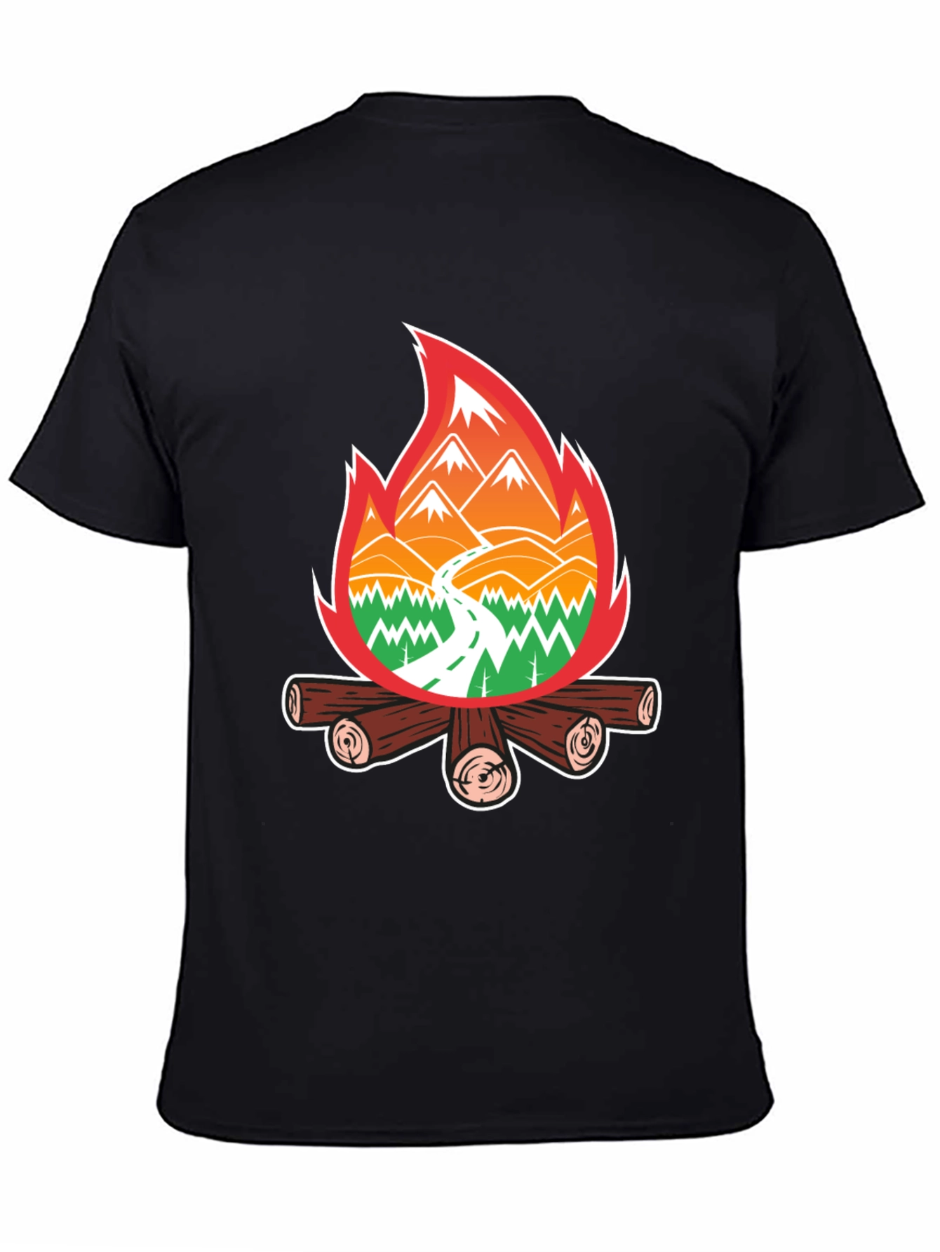 Campfire Adventure T-Shirt - Nature Lover Tee