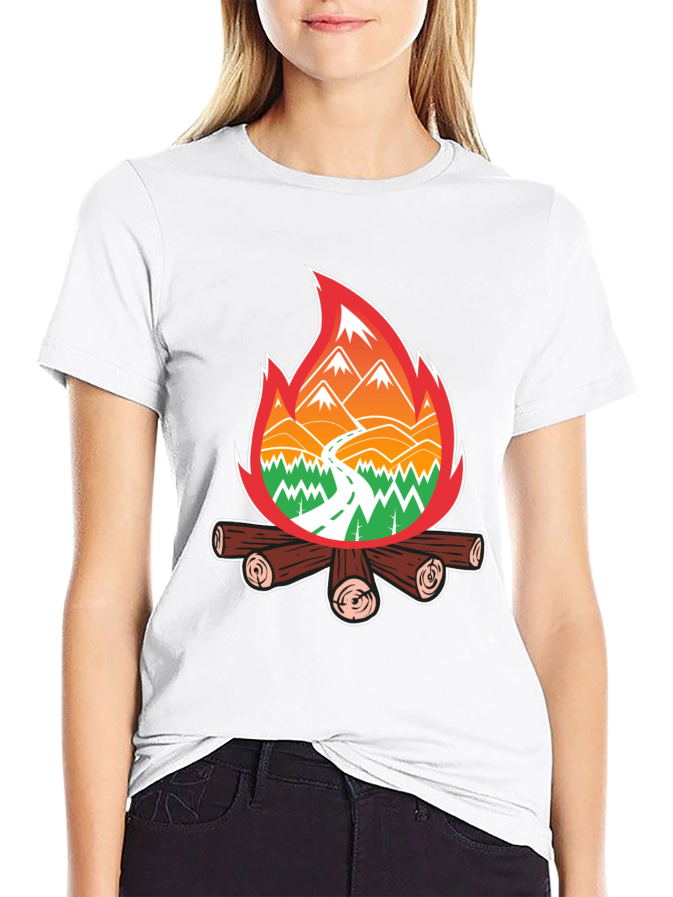 Campfire Adventure T-Shirt - Nature Lover Tee