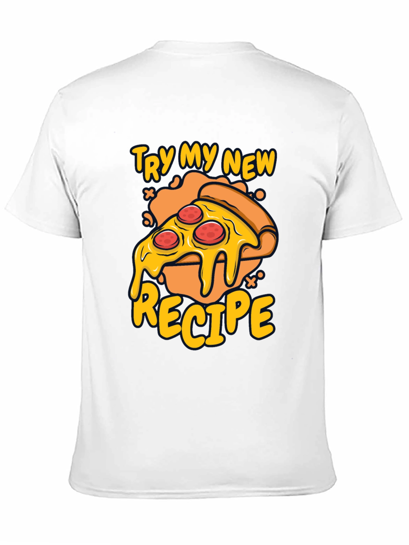 Pizza Recipe Graphic Tee - Casual Wear