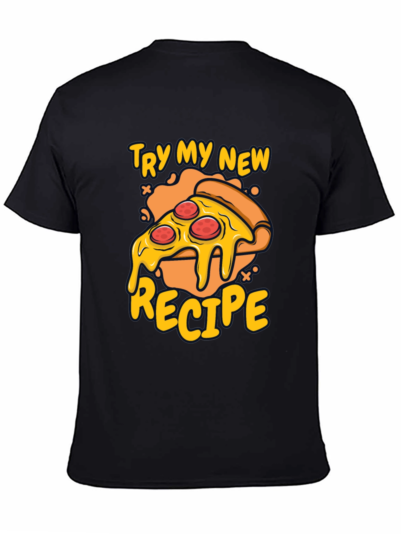 Pizza Recipe Graphic Tee - Casual Wear