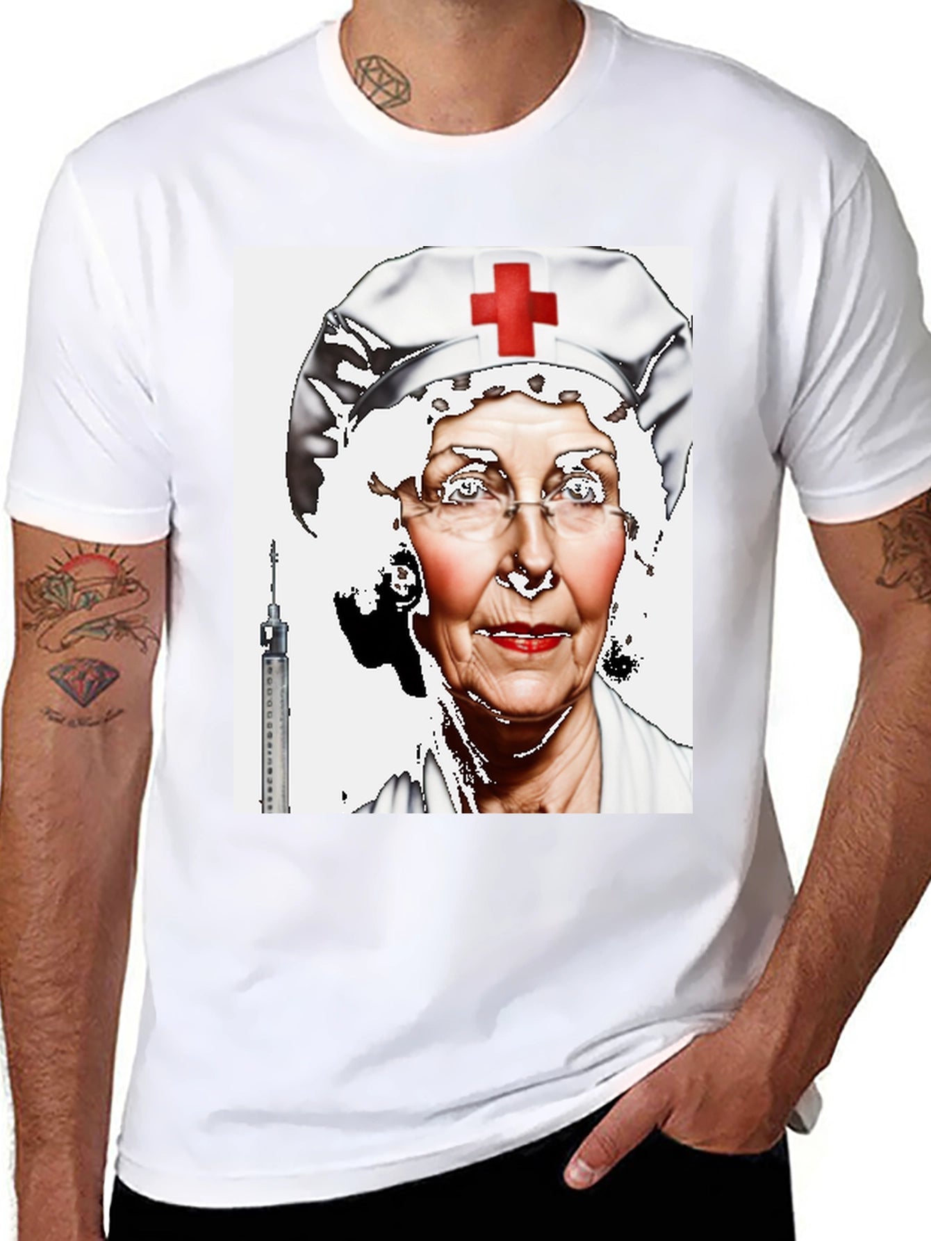 Nurse Graphic T-Shirt - Spooky Humor Tee