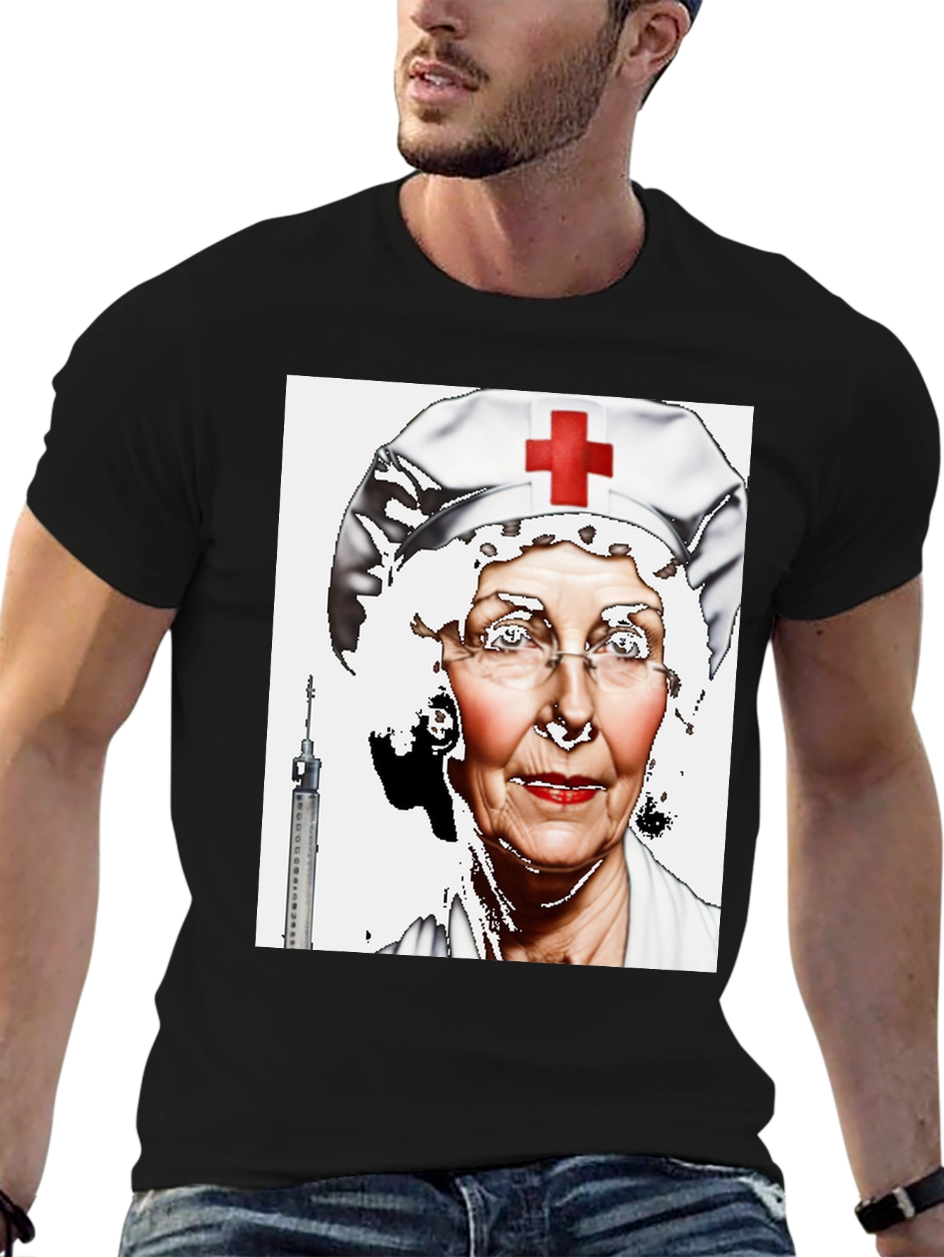 Nurse Graphic T-Shirt - Spooky Humor Tee