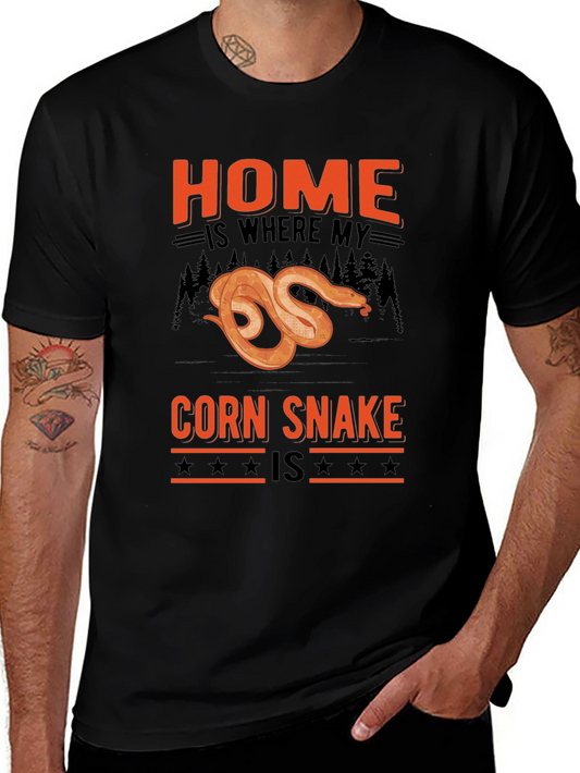 Corn Snake Home T-Shirt - Herpetology Lover Tee