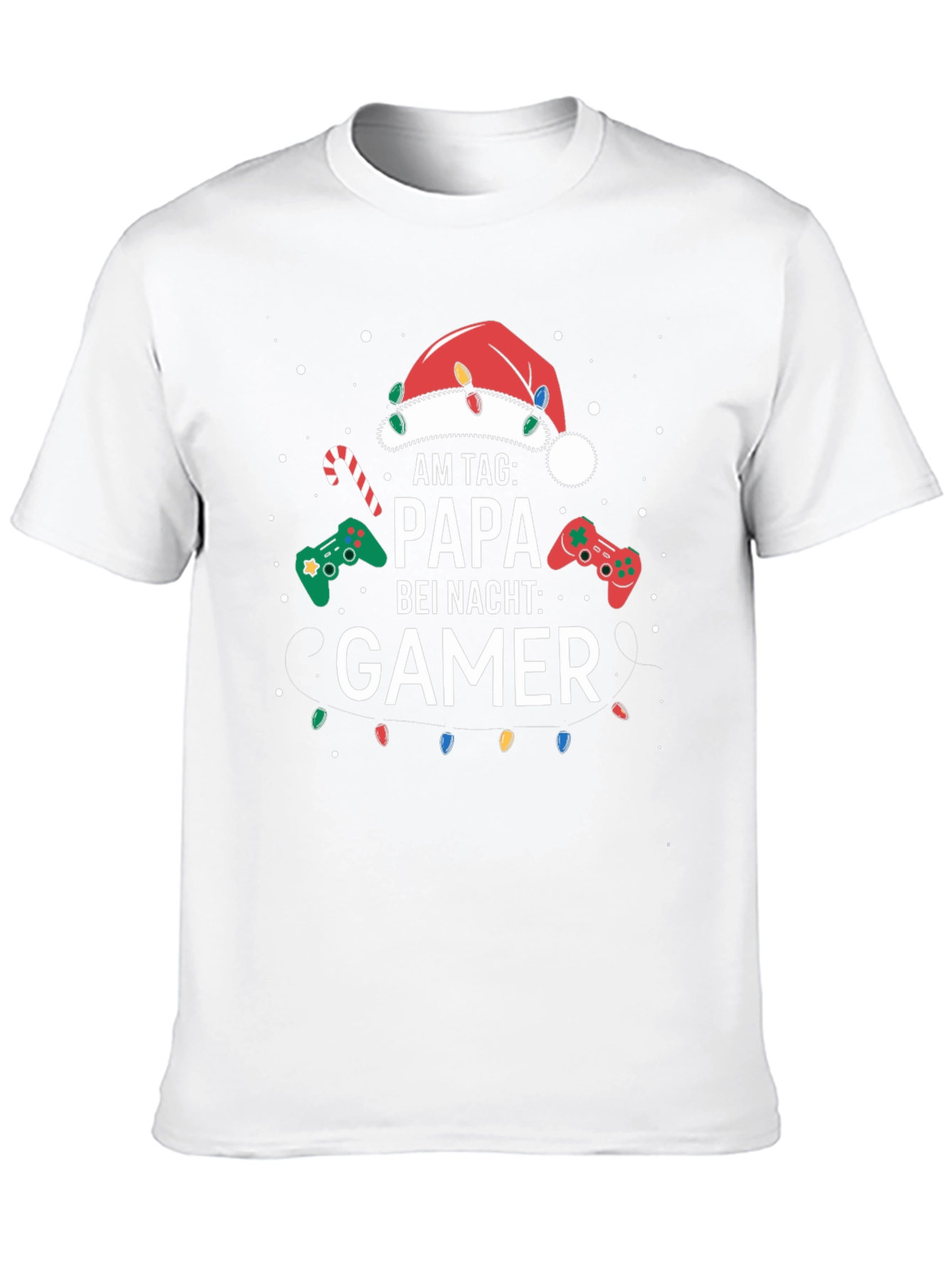 Papa Gamer Christmas T-Shirt