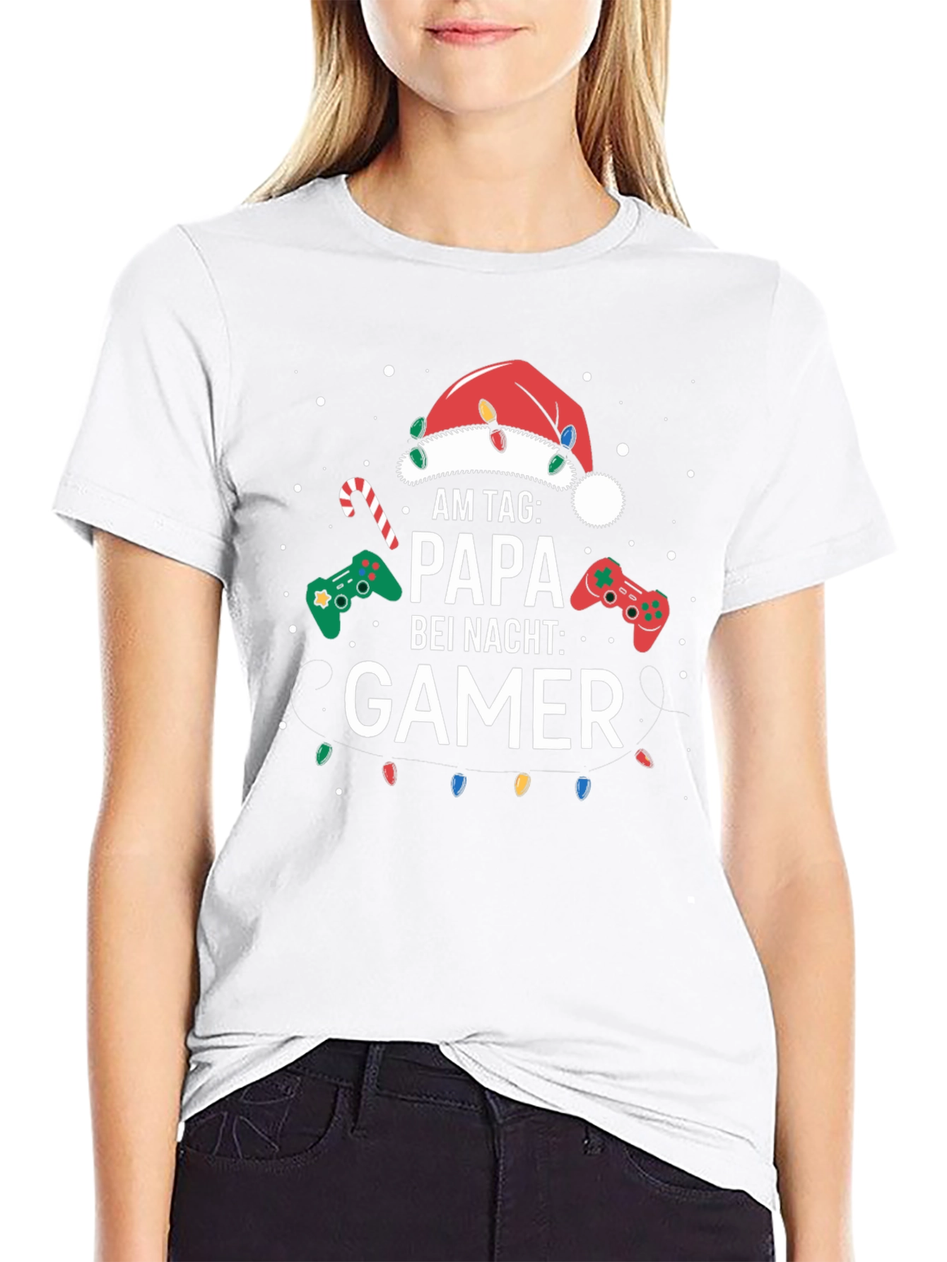 Papa Gamer Christmas T-Shirt