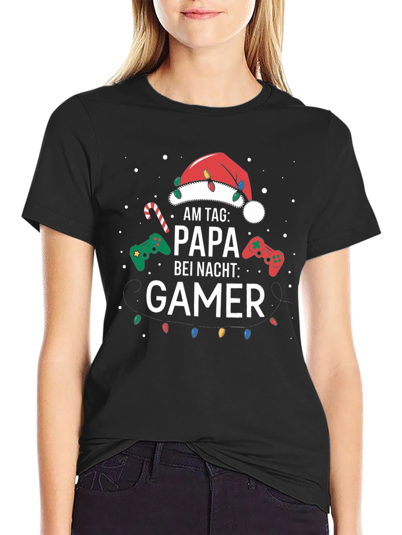 Papa Gamer Christmas T-Shirt