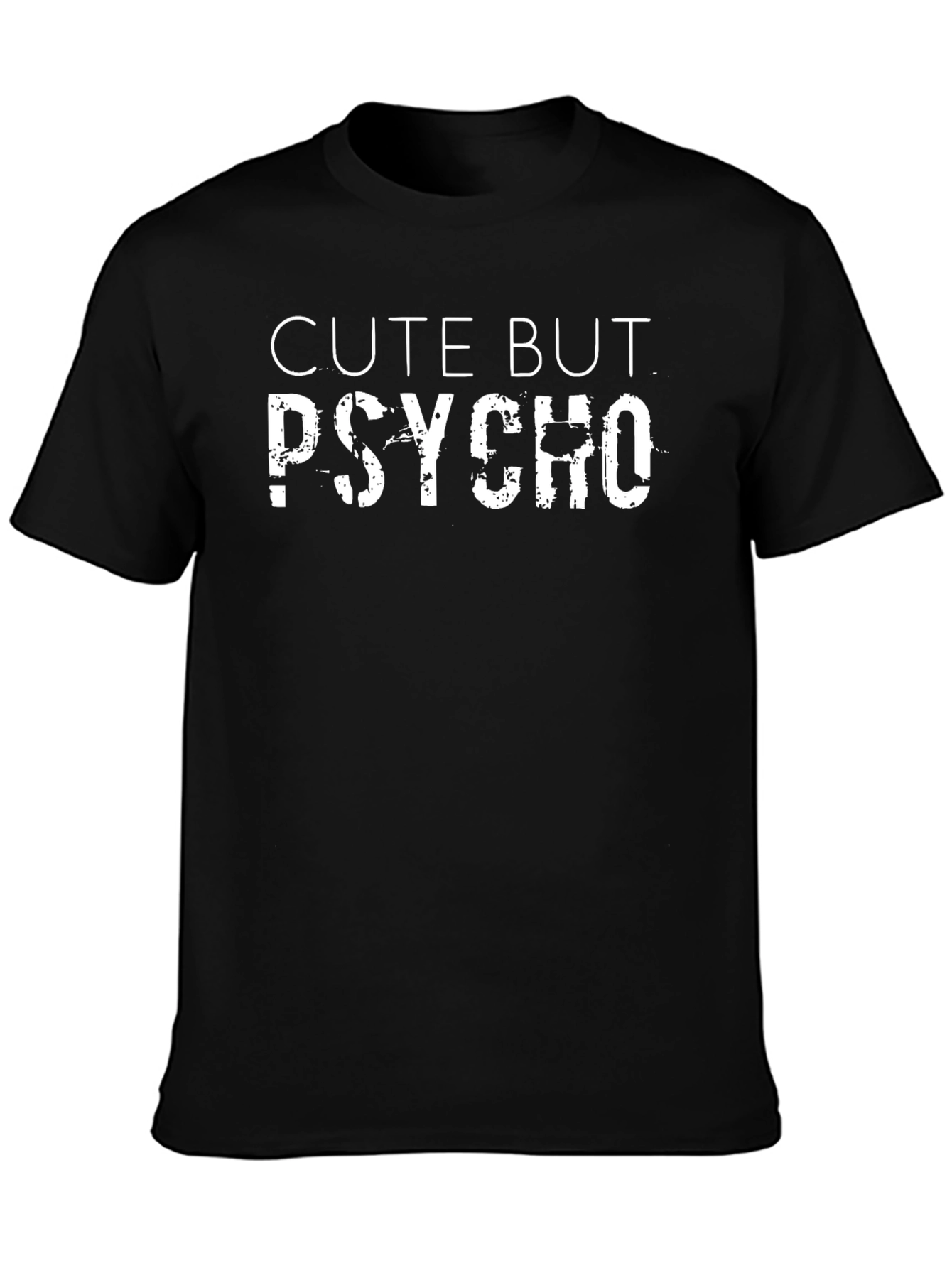 Cute But Psycho Graphic T-Shirt - Black