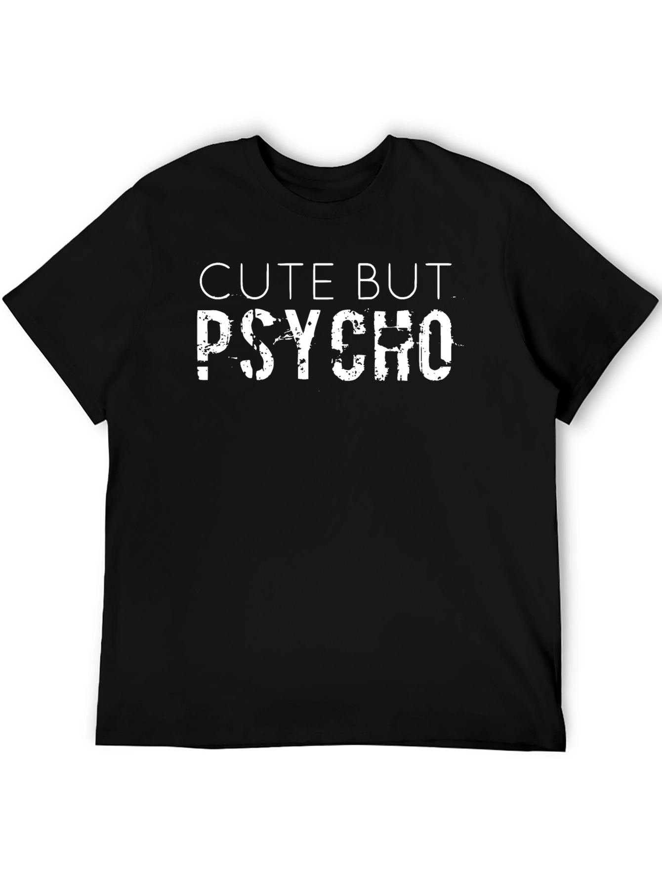 Cute But Psycho Graphic T-Shirt - Black