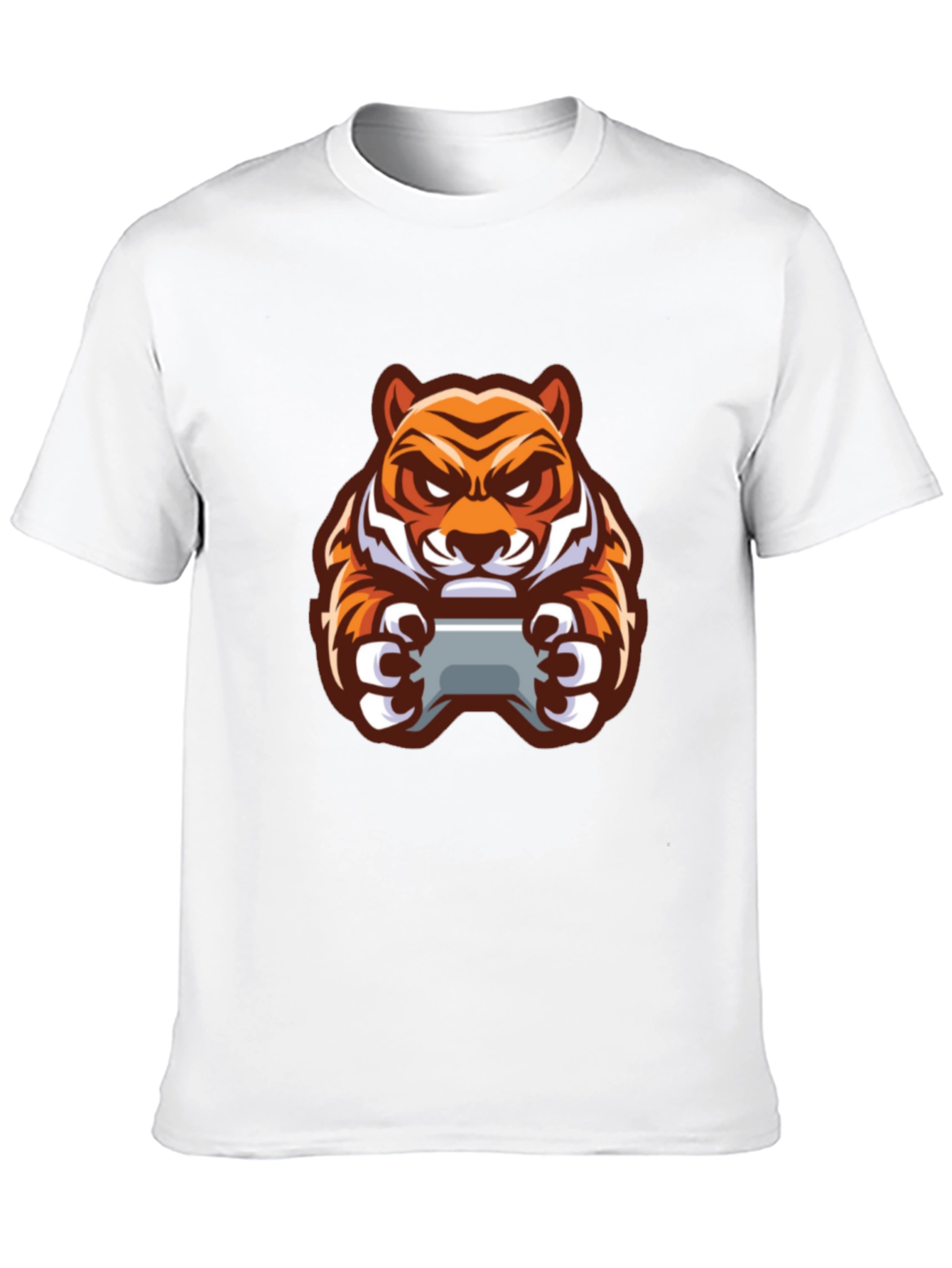 Gaming Tiger Graphic T-Shirt - Black