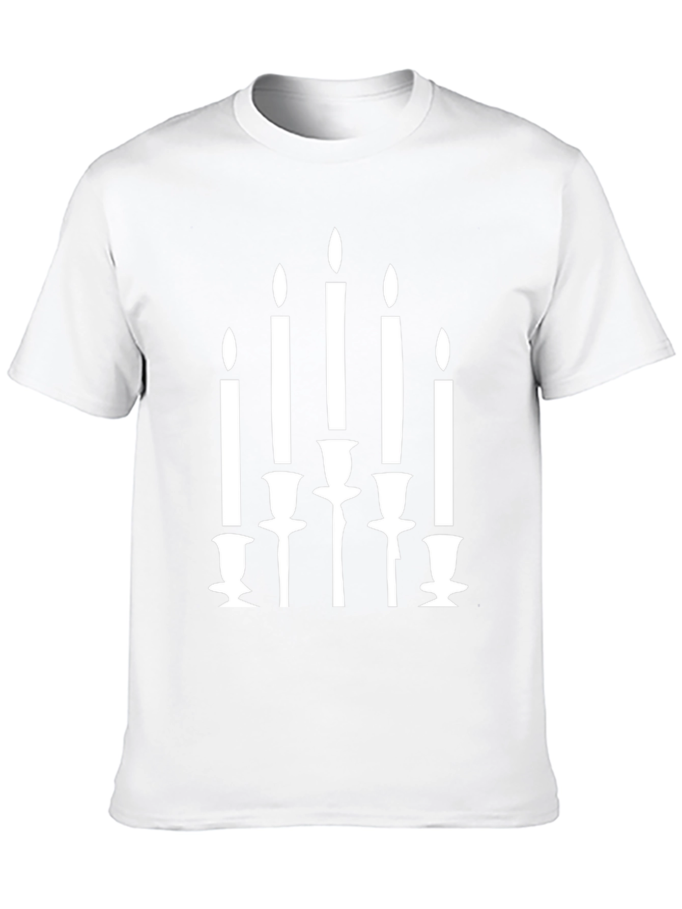 Mens Black Candle Graphic Tee