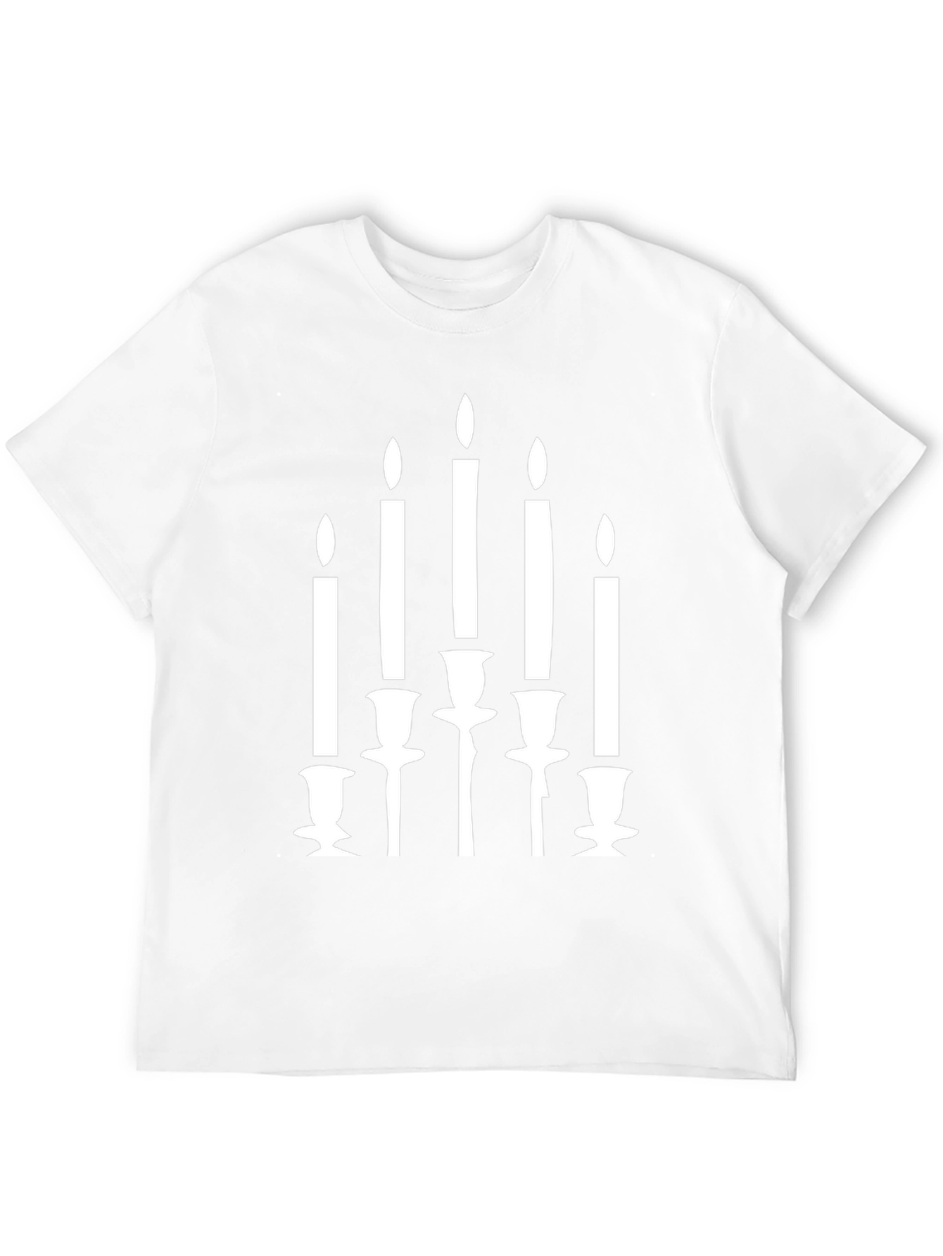 Mens Black Candle Graphic Tee