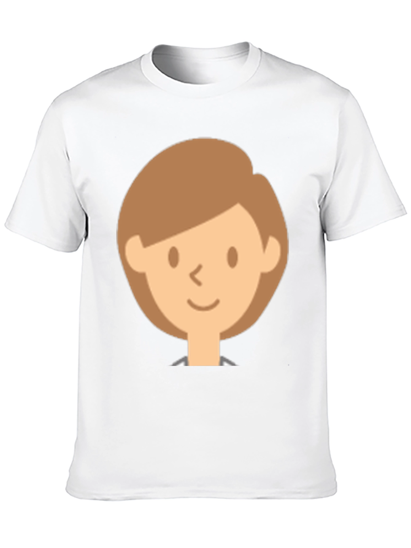 Smiling Face Graphic Black T-Shirt