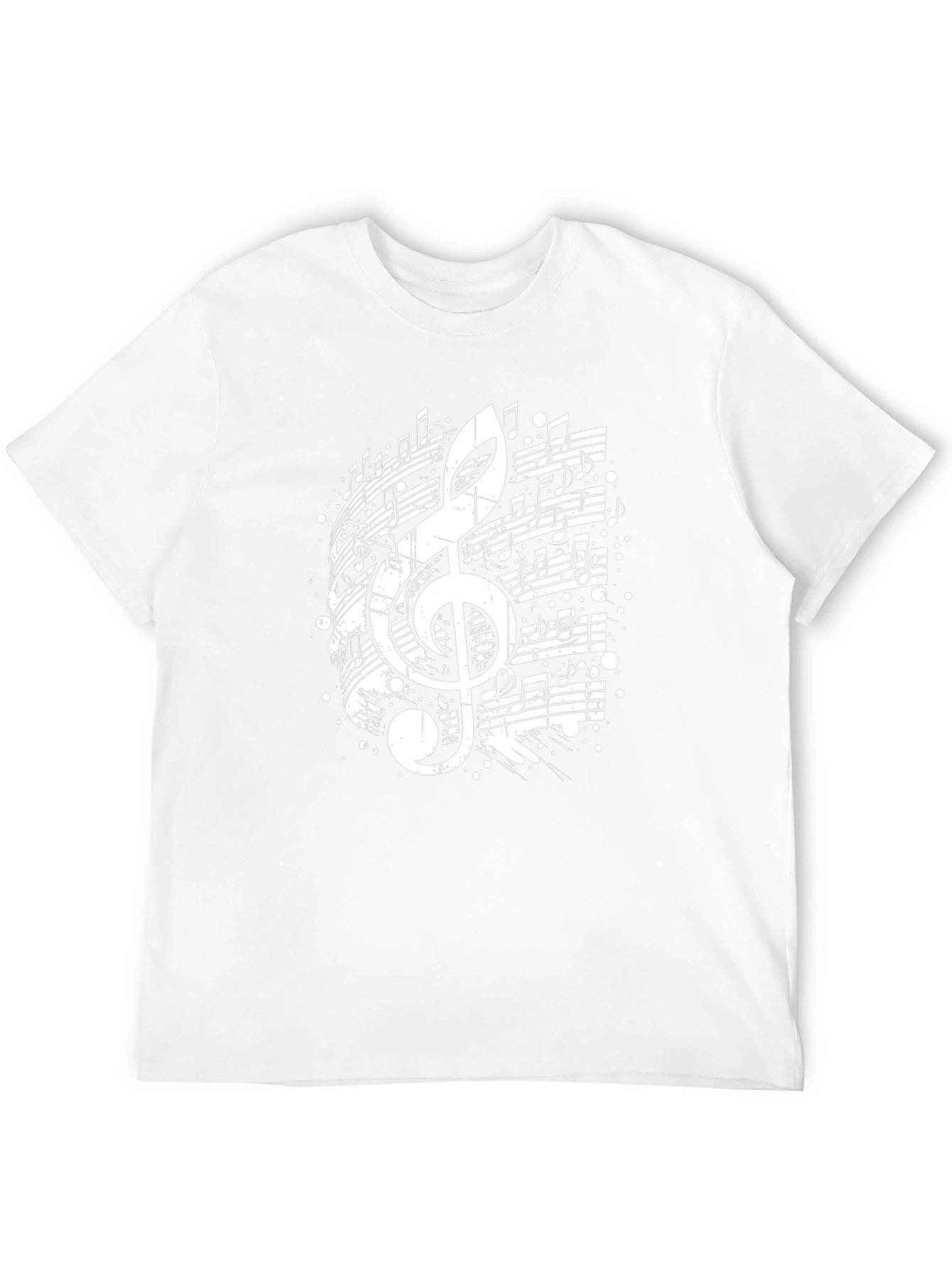 Music Notes Treble Clef Graphic Tee