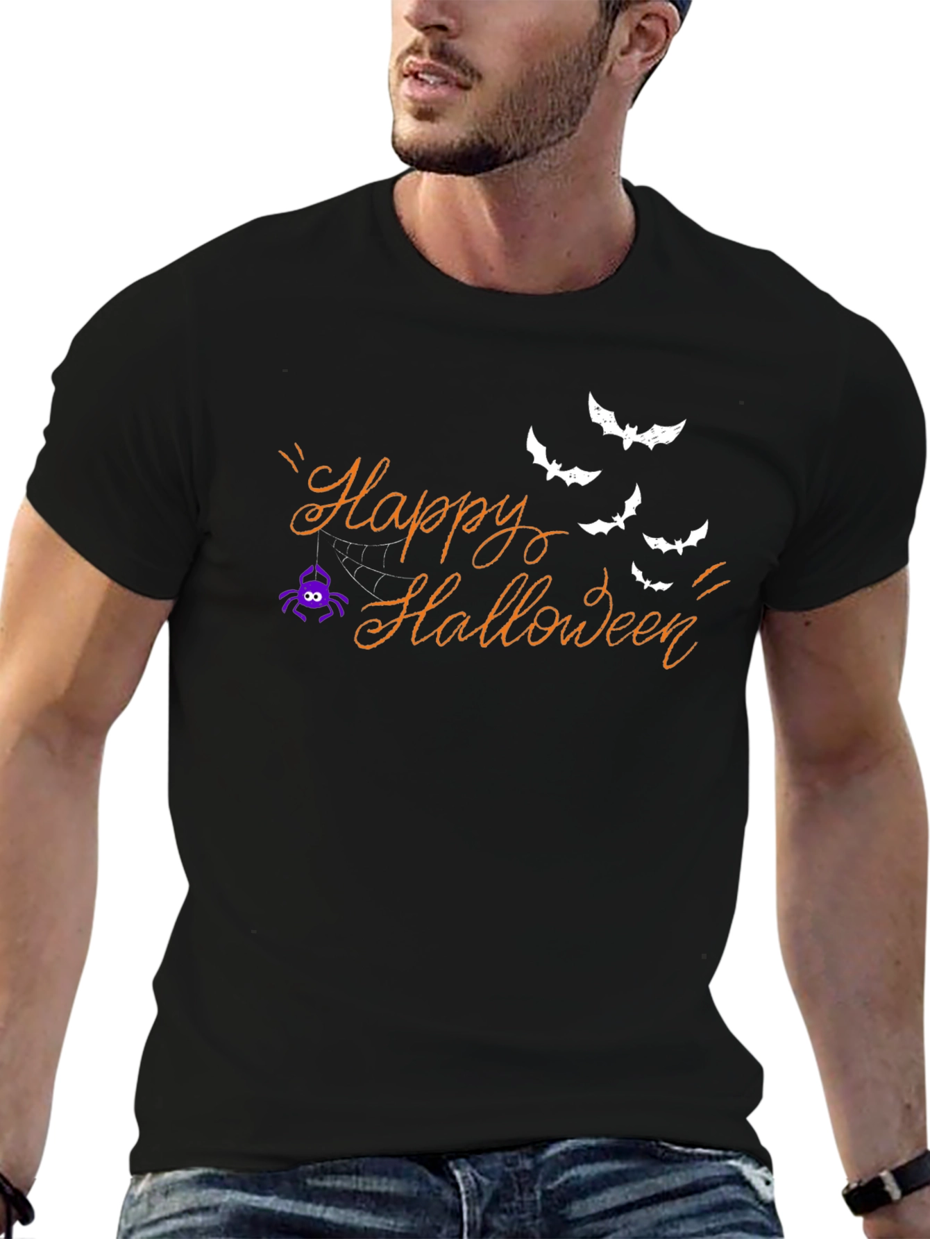 Happy Halloween Graphic Tee - Spooky Season Shirt