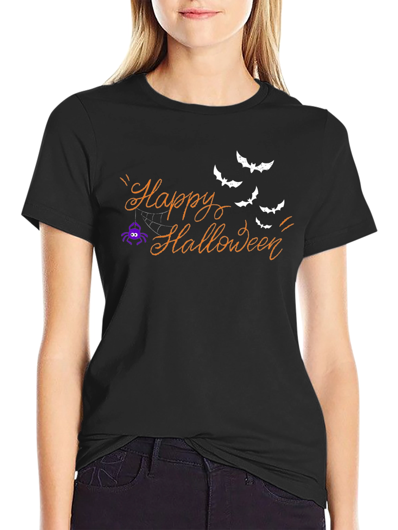 Happy Halloween Graphic Tee - Spooky Season Shirt