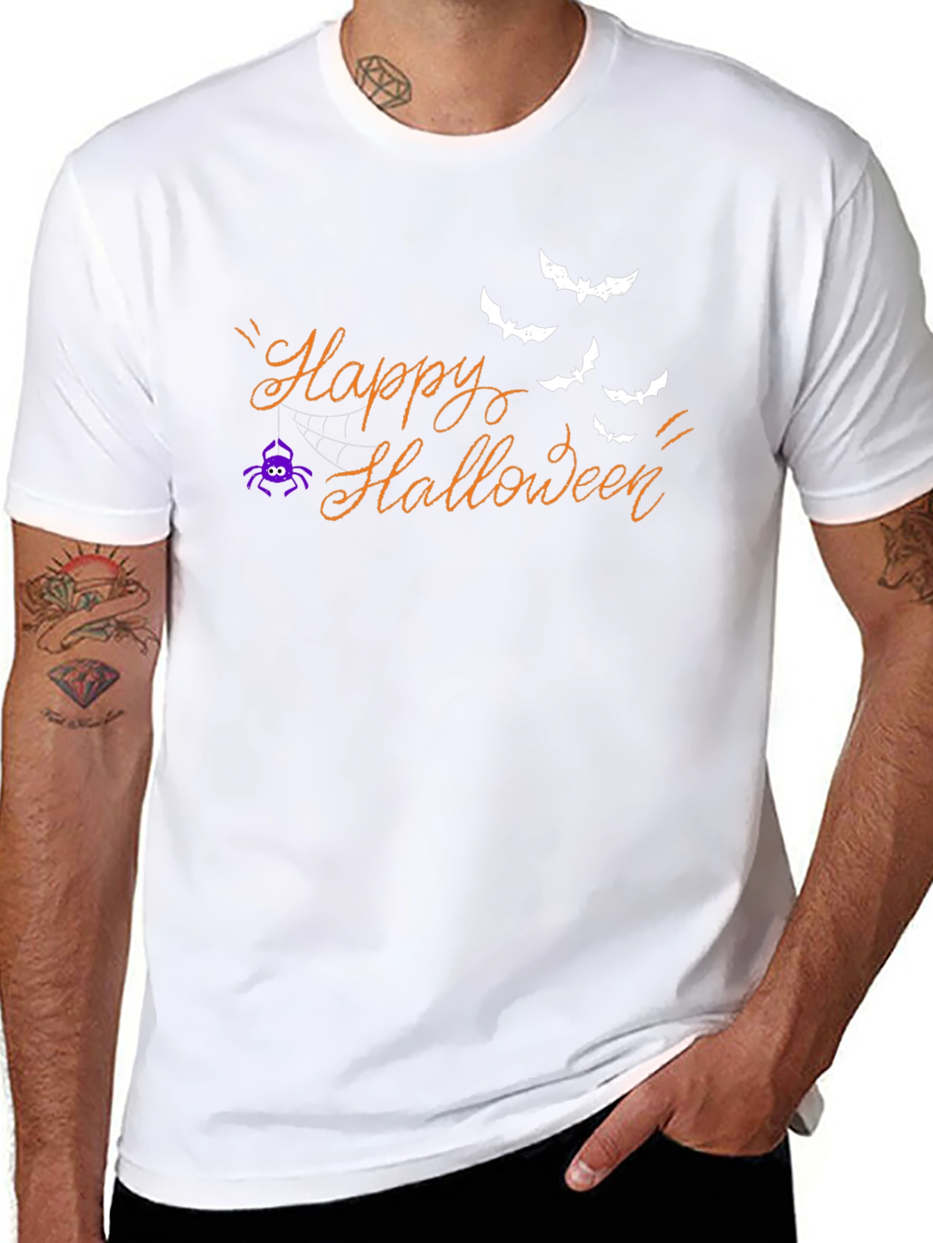Happy Halloween Graphic Tee - Spooky Season Shirt