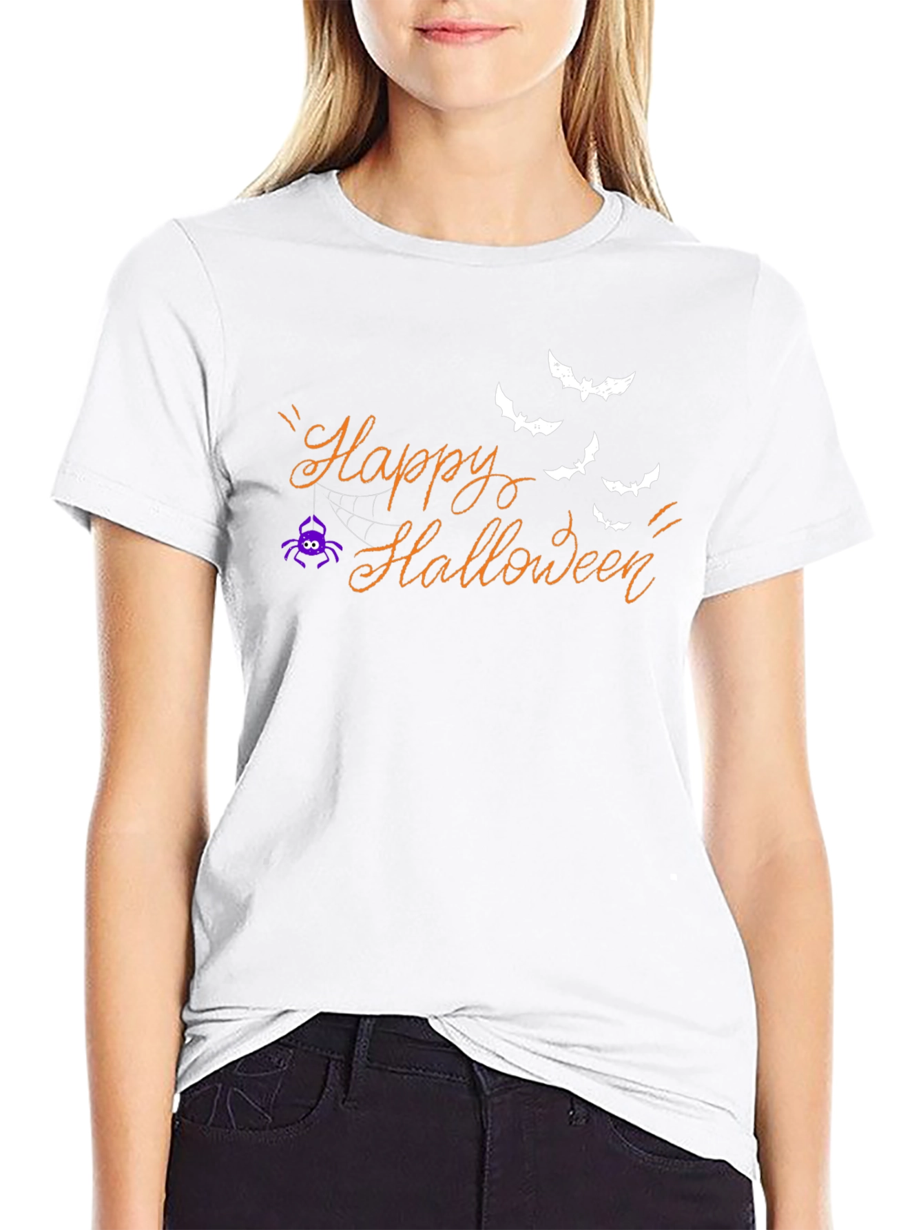 Happy Halloween Graphic Tee - Spooky Season Shirt